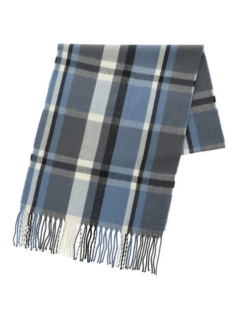 Samansa Mos2 blue「チェックマフラー」|その他|