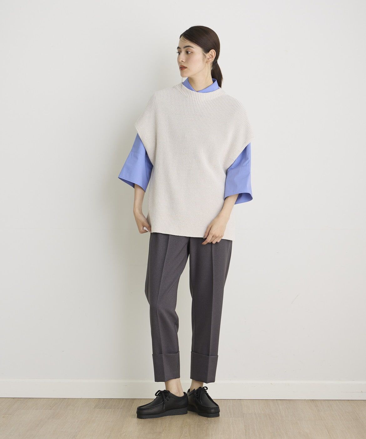 I.T.'S international「ウールライクロールアップテーパードパンツ」|その他|