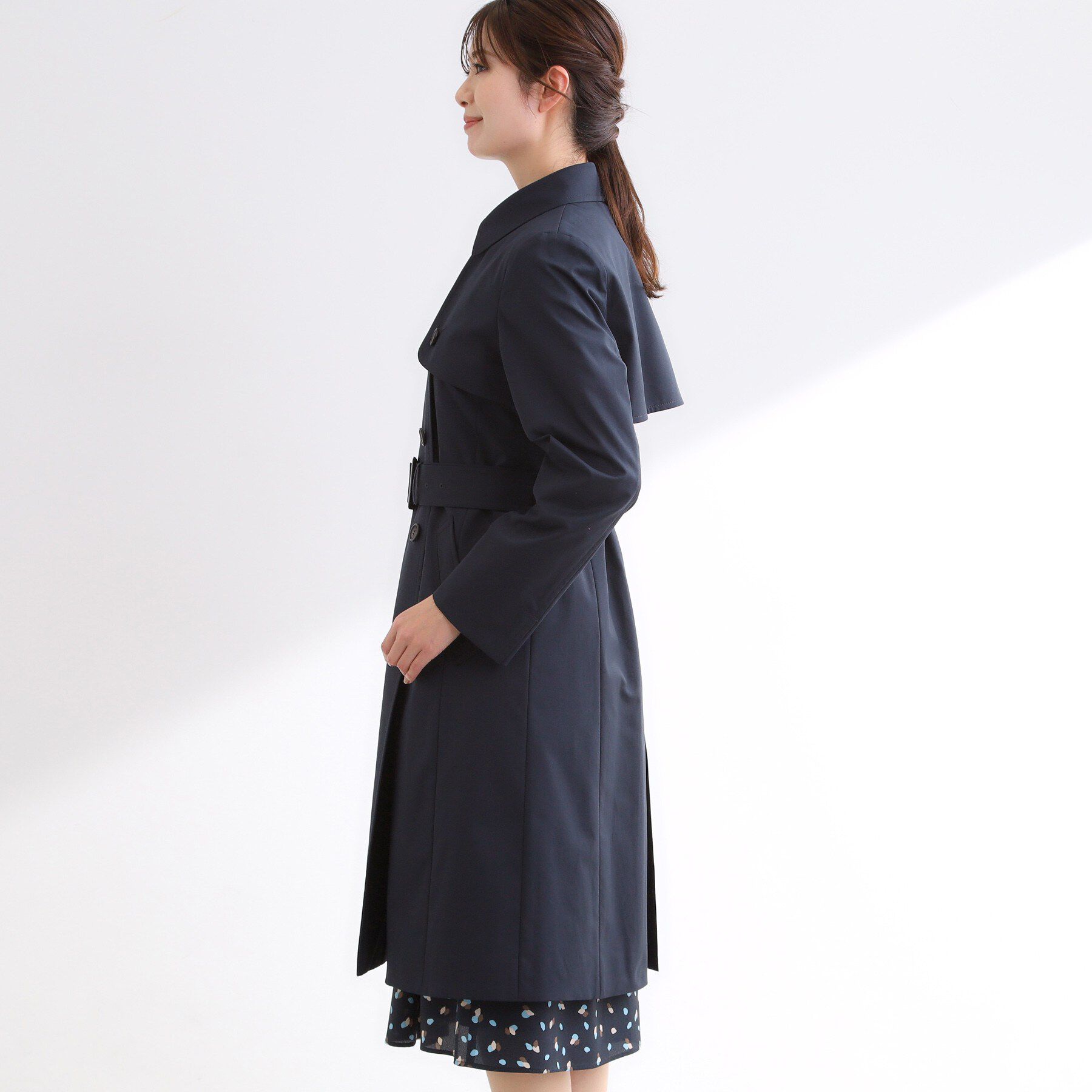 Reflect「【フォーマル／通勤にもおすすめ／ライナー取り外し可】中綿ライナー付トレンチコート」|トレンチコート|