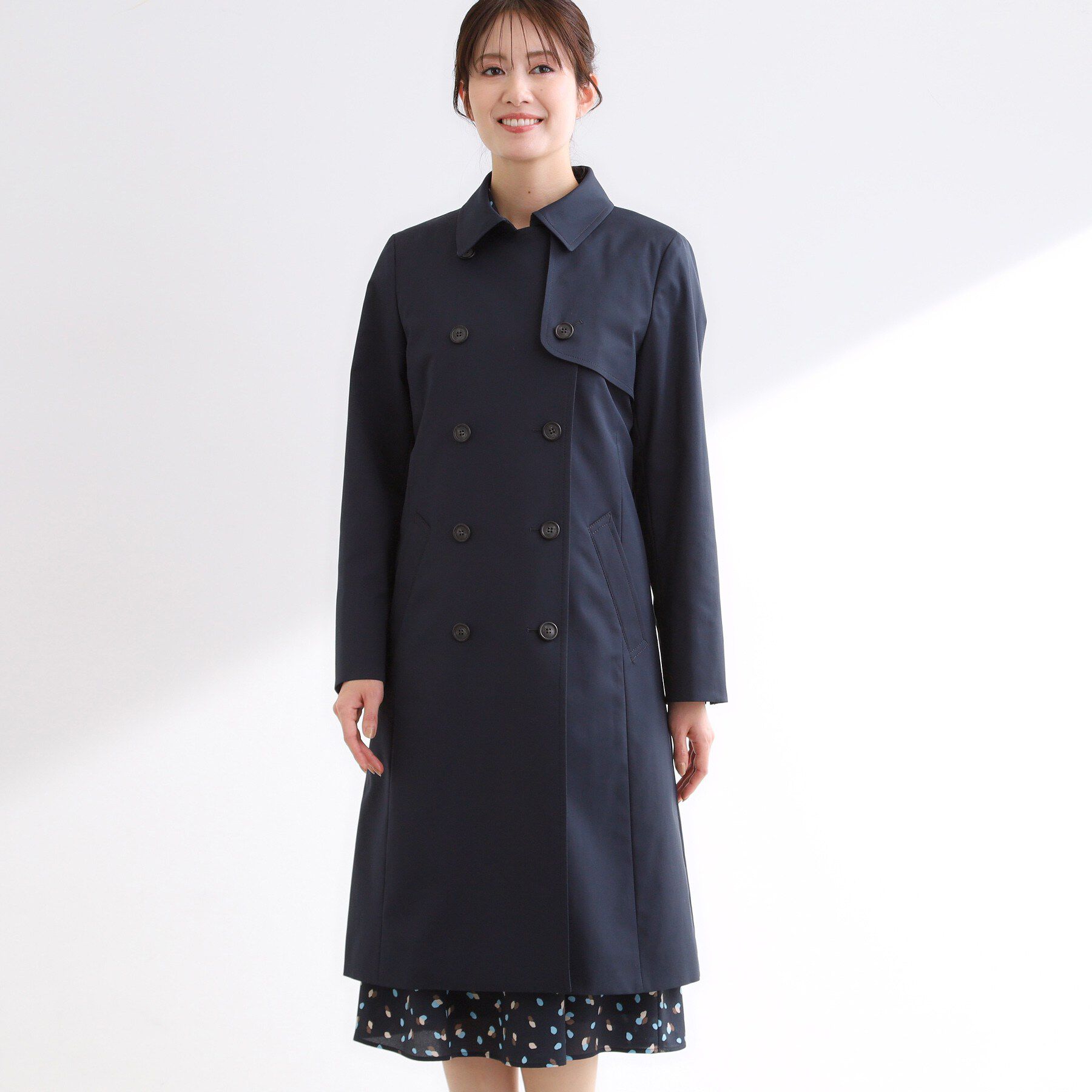 Reflect「【フォーマル／通勤にもおすすめ／ライナー取り外し可】中綿ライナー付トレンチコート」|トレンチコート|