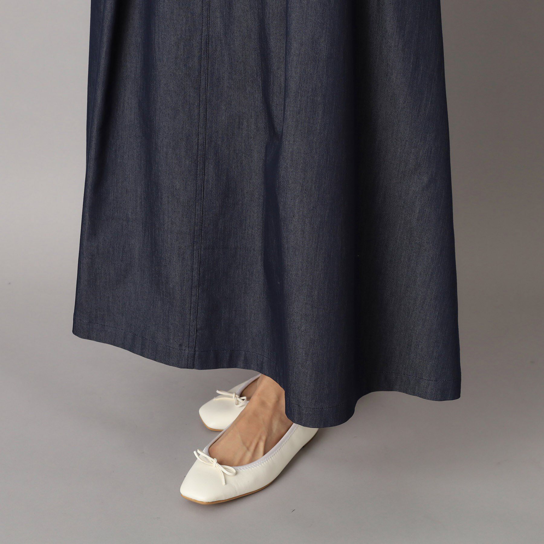 DRESSTERIOR「【接触冷感/吸水速乾】クールタッチデニムライクタックスカート」|スカート|