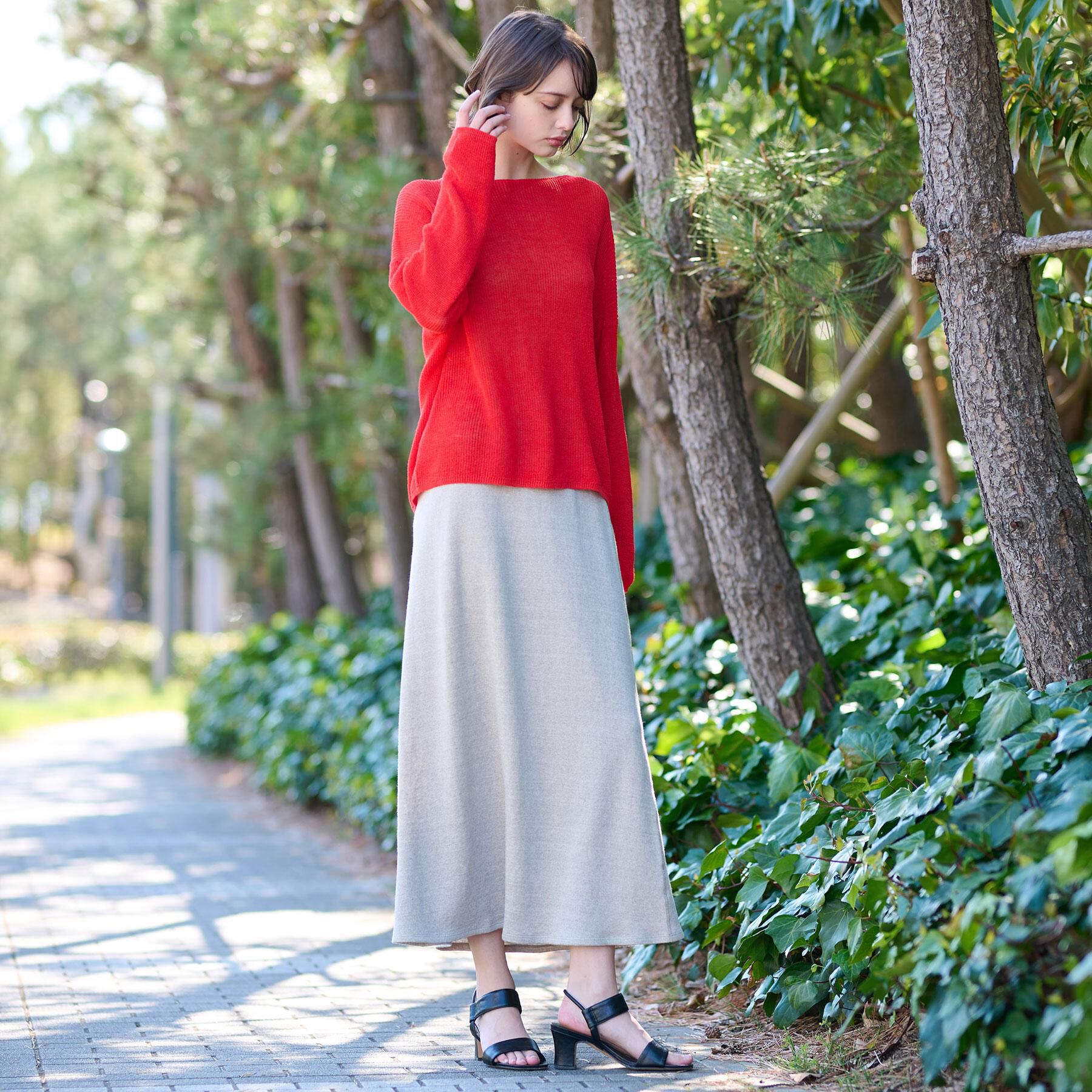 DRESSTERIOR「【洗える/薄手/清涼感】リネンブレンドプルオーバー」|ニット・セーター|