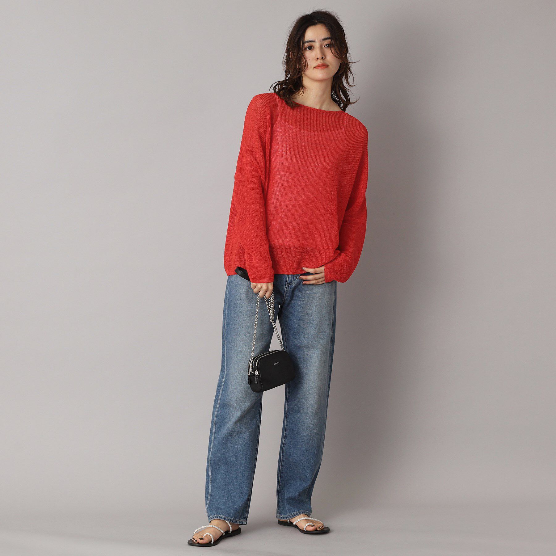 DRESSTERIOR「【洗える/薄手/清涼感】リネンブレンドプルオーバー」|ニット・セーター|