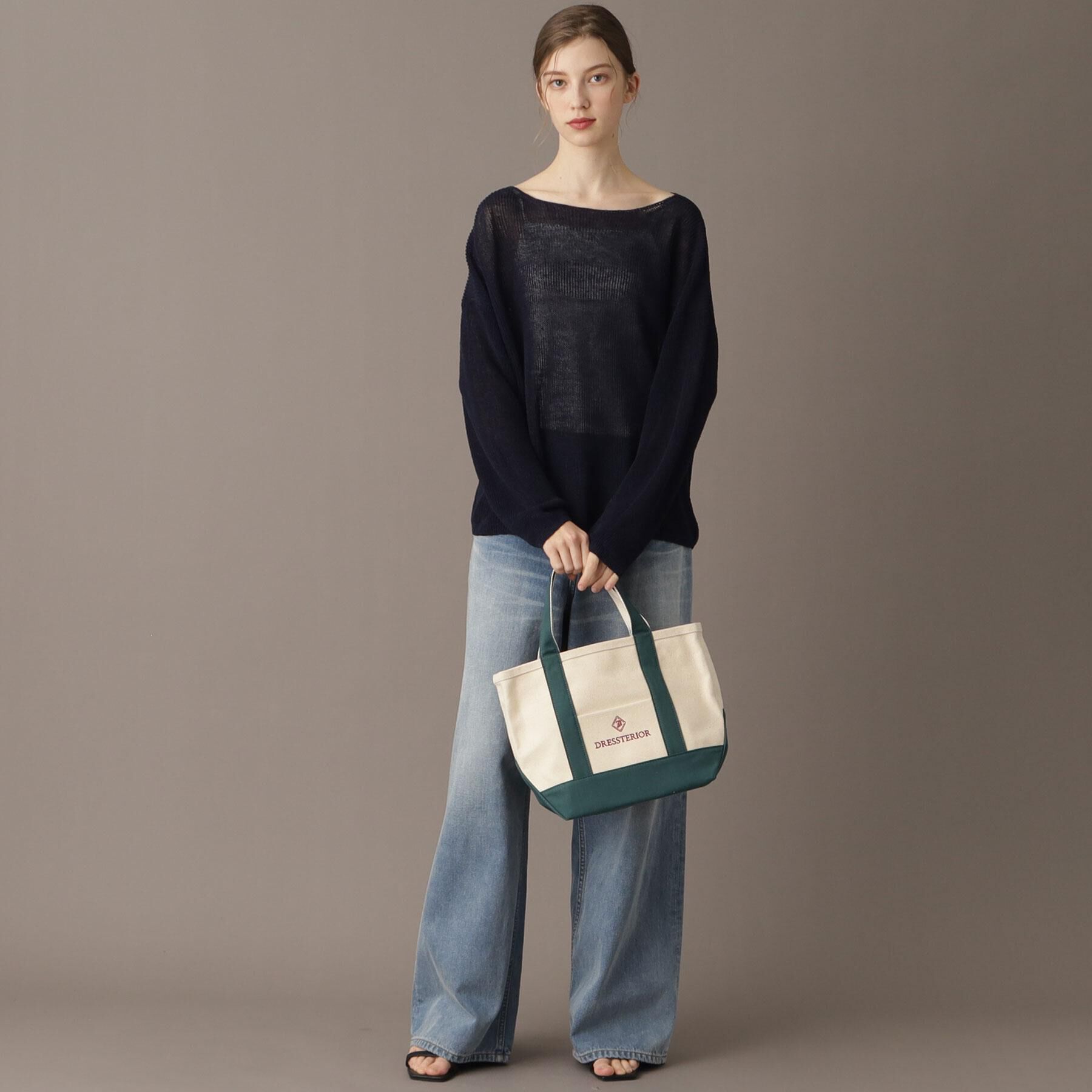 DRESSTERIOR「【洗える/薄手/清涼感】リネンブレンドプルオーバー」|ニット・セーター|