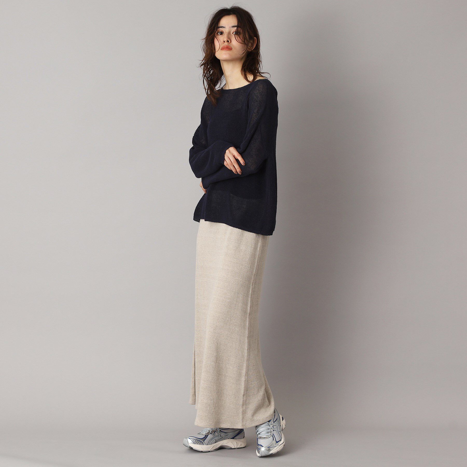 DRESSTERIOR「【洗える/薄手/清涼感】リネンブレンドプルオーバー」|ニット・セーター|