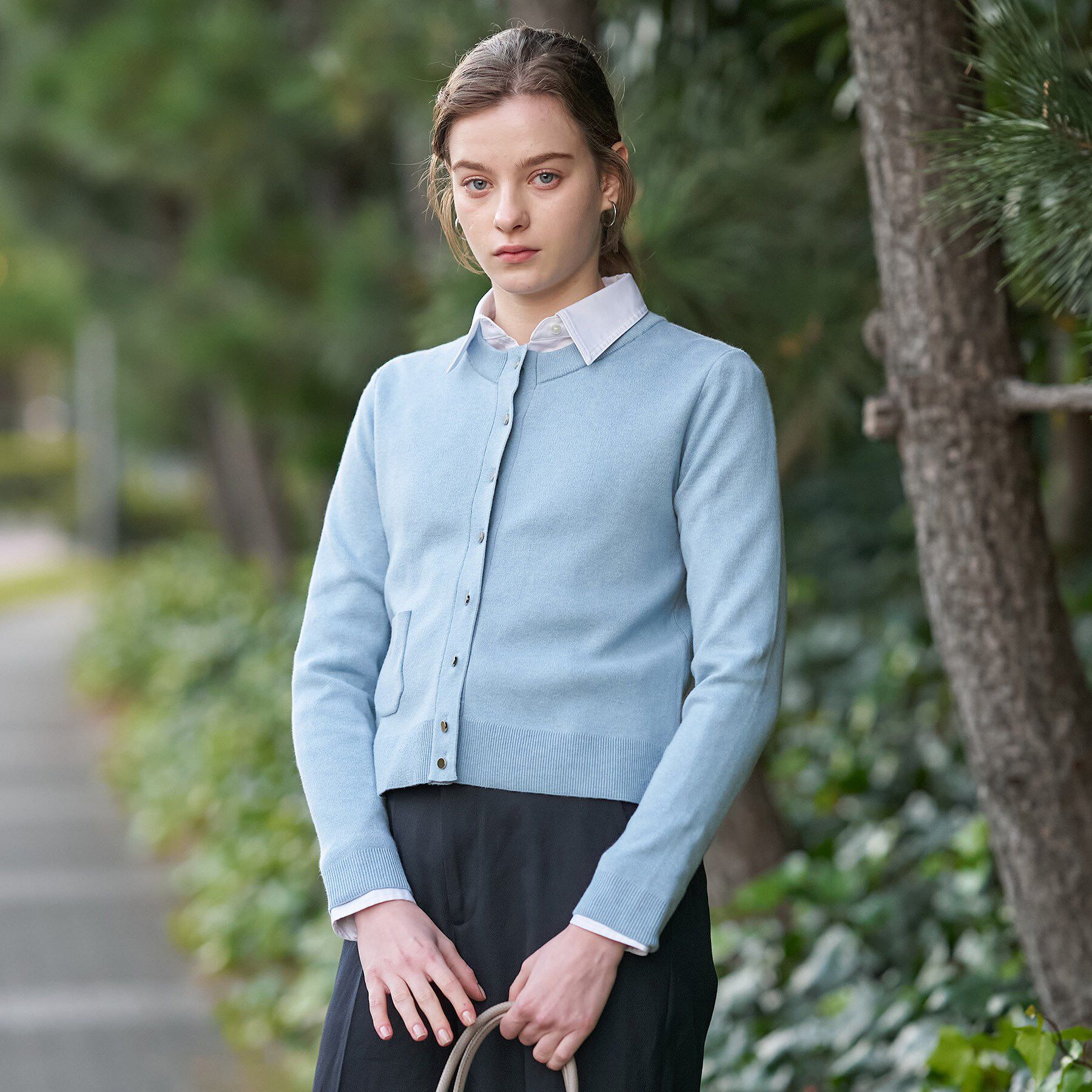 DRESSTERIOR「ウォッシャブルコットンカシミヤカーディガン」|カーディガン|