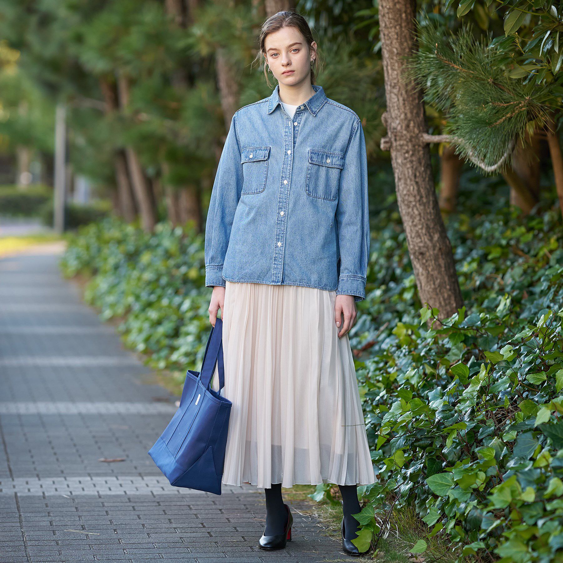 DRESSTERIOR「ライトオンスデニムシャツ」|シャツ・ブラウス|