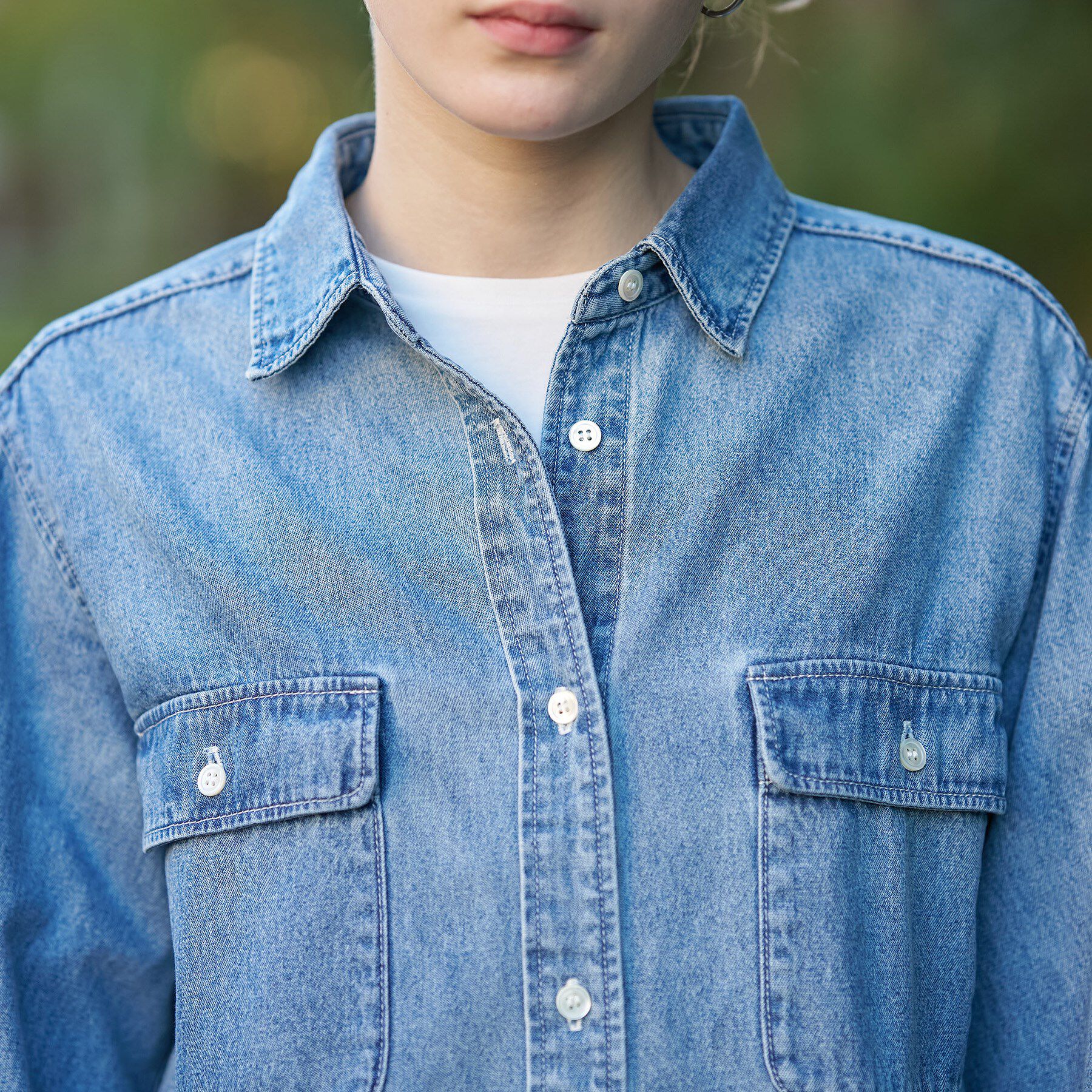 DRESSTERIOR「ライトオンスデニムシャツ」|シャツ・ブラウス|