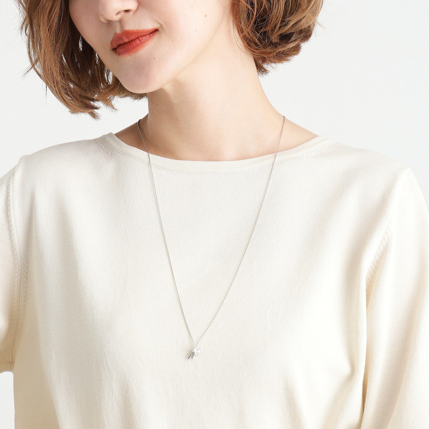 grove「デザインチェーンハートビジュースライドネックレス」|ネックレス|