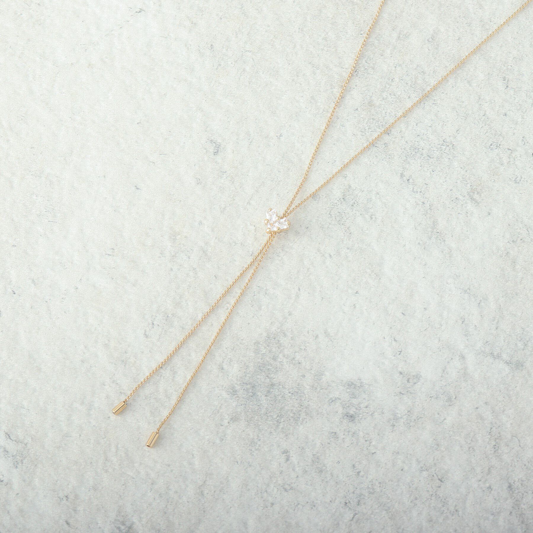 grove「デザインチェーンハートビジュースライドネックレス」|ネックレス|ゴールド(007)