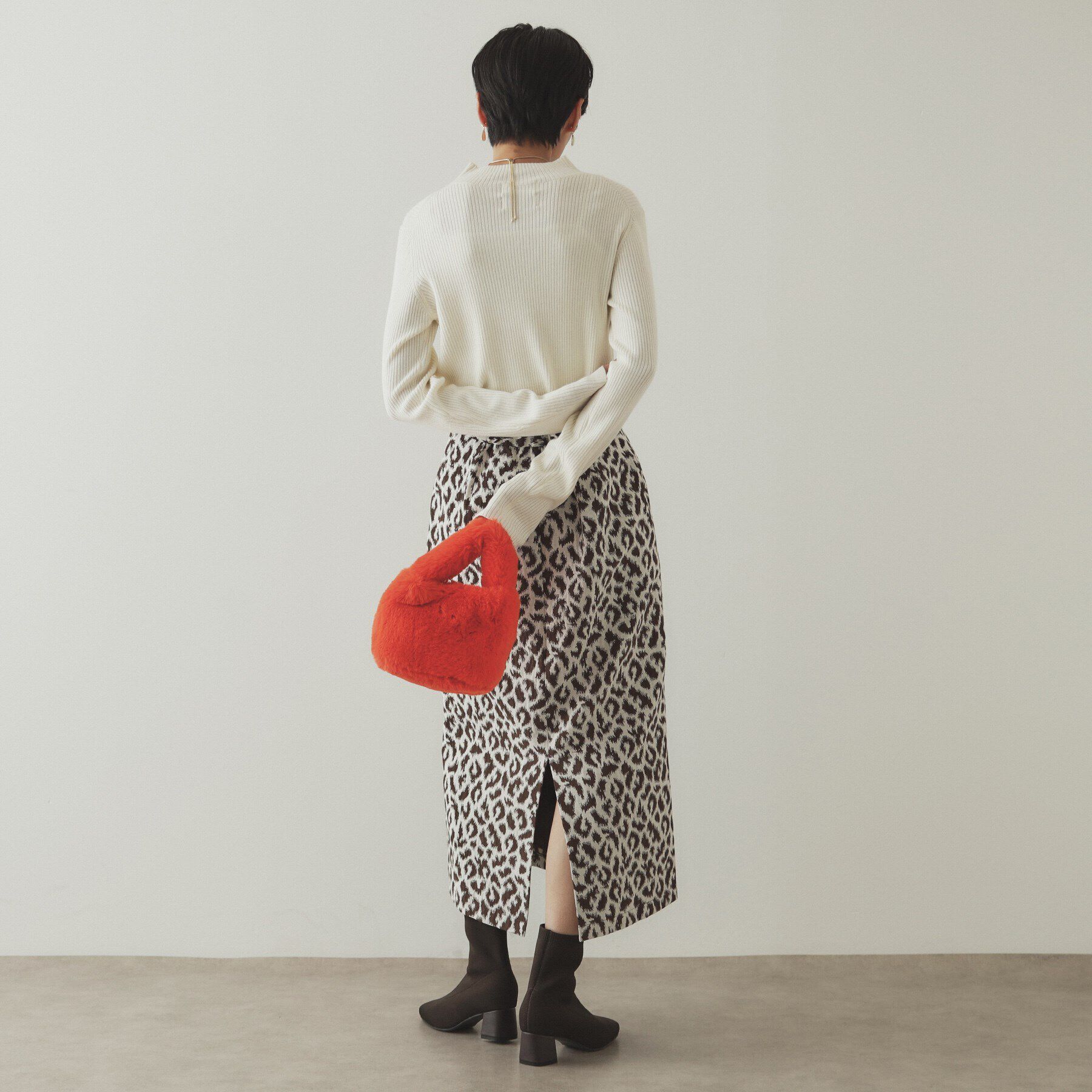 OPAQUE.CLIP「ハイネックリブニット／FILIVIVI・フィルビビ【洗濯機洗い可】」|ニット・セーター|