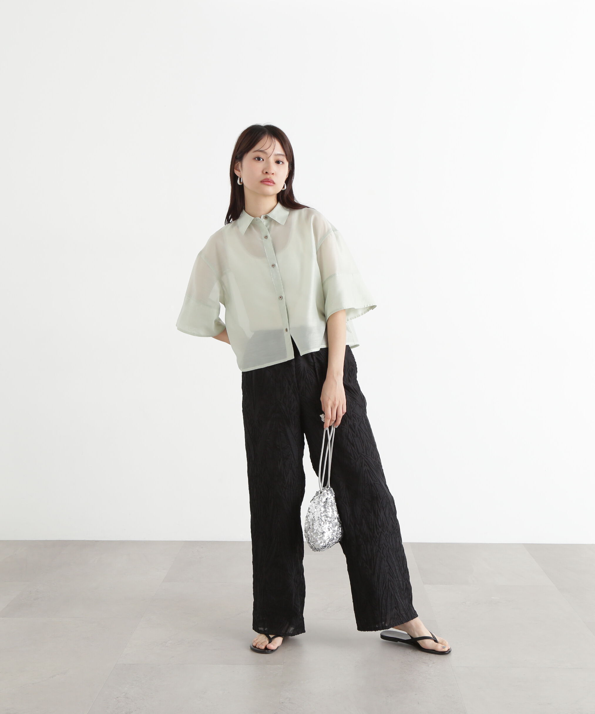  「カットジャガードイージーパンツ」|その他|