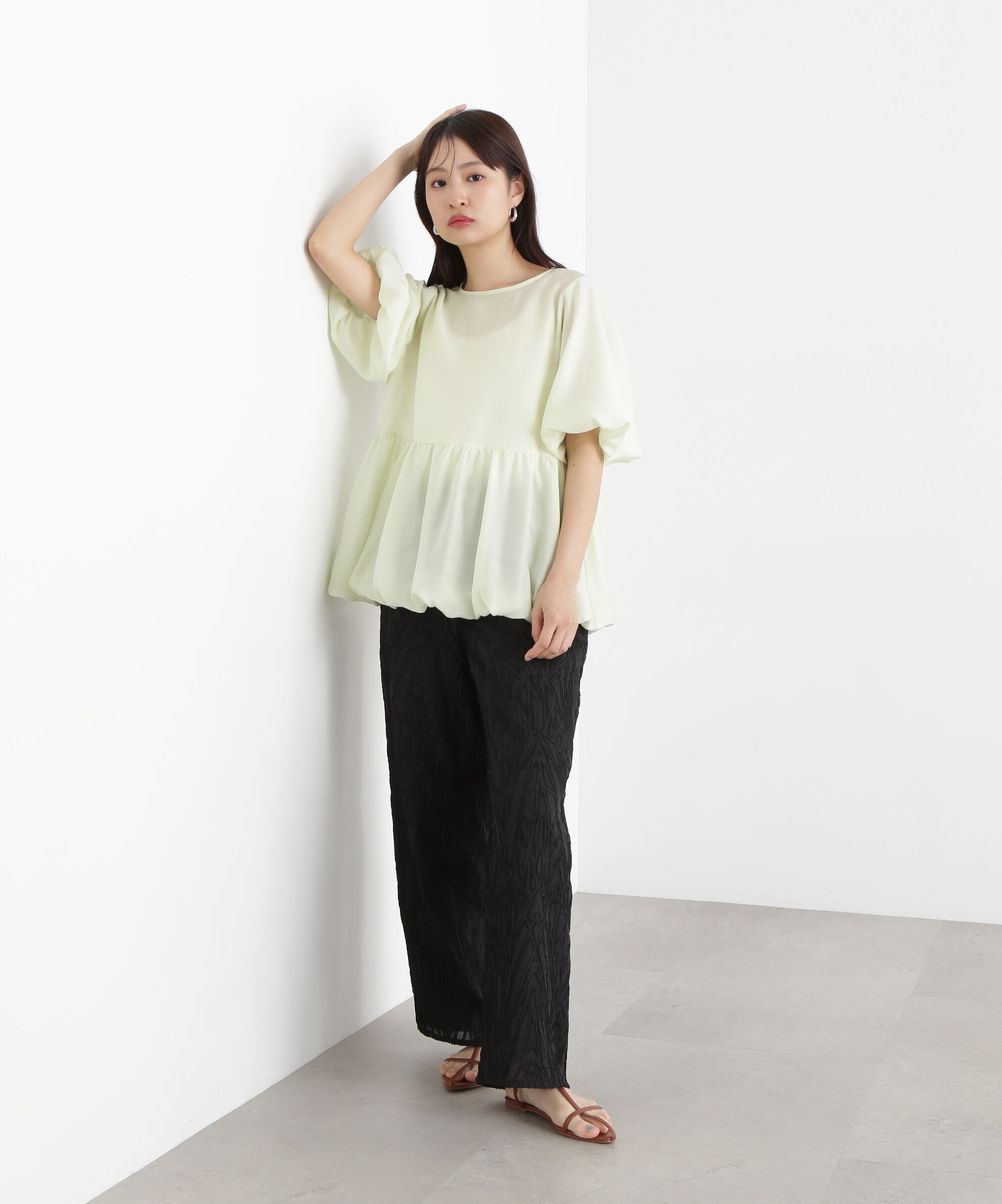  「カットジャガードイージーパンツ」|その他|