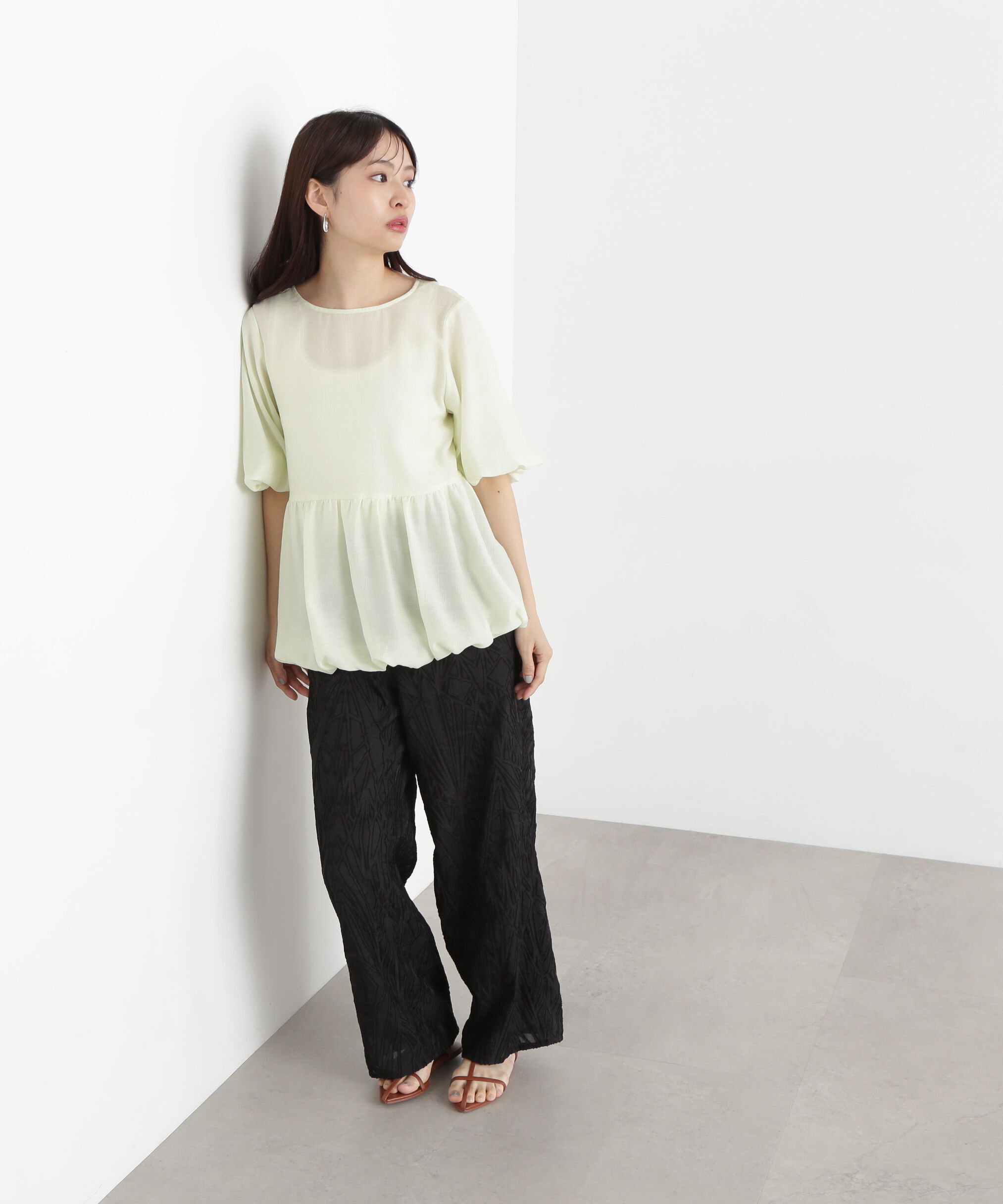  「カットジャガードイージーパンツ」|その他|