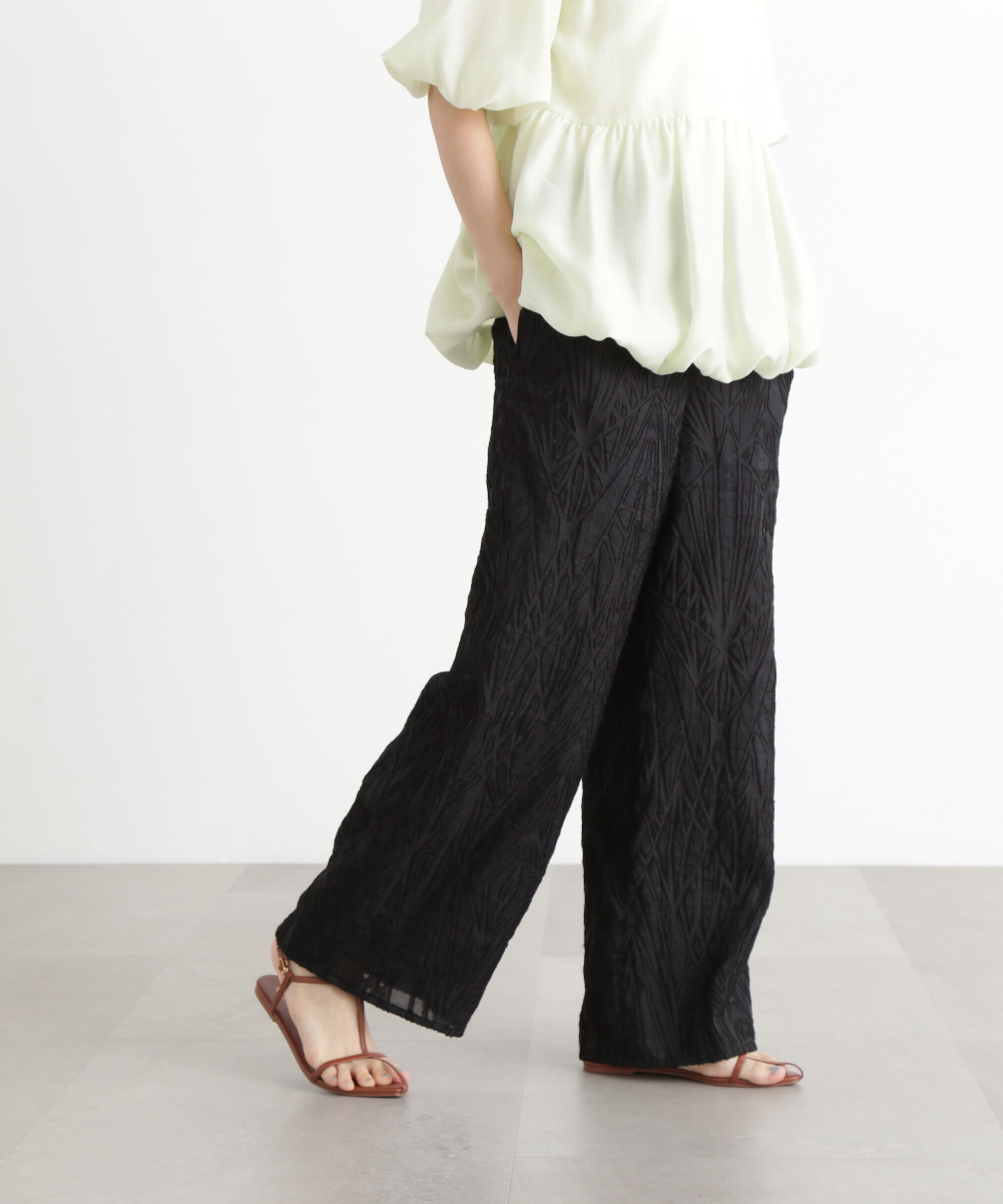  「カットジャガードイージーパンツ」|その他|