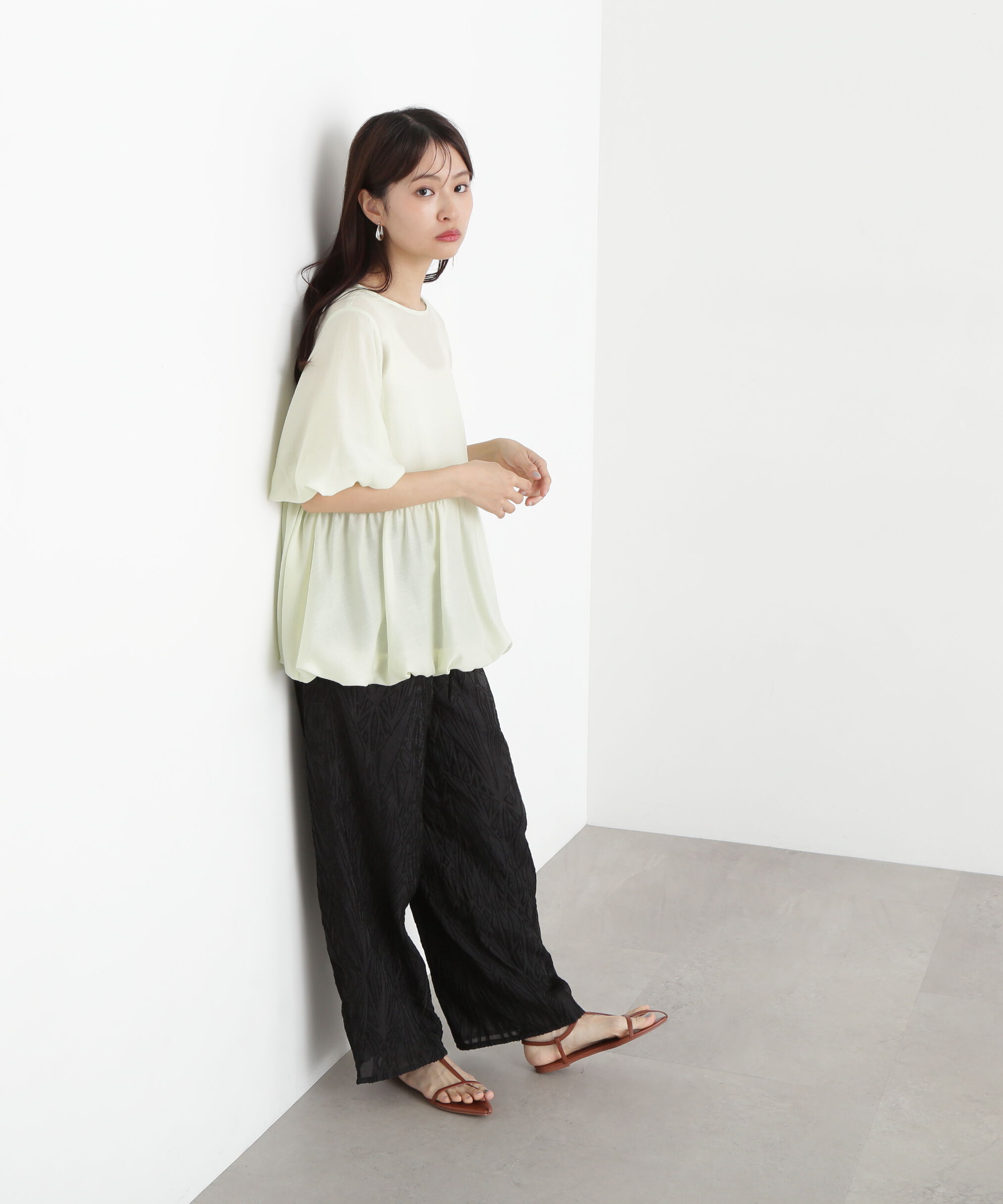  「カットジャガードイージーパンツ」|その他|