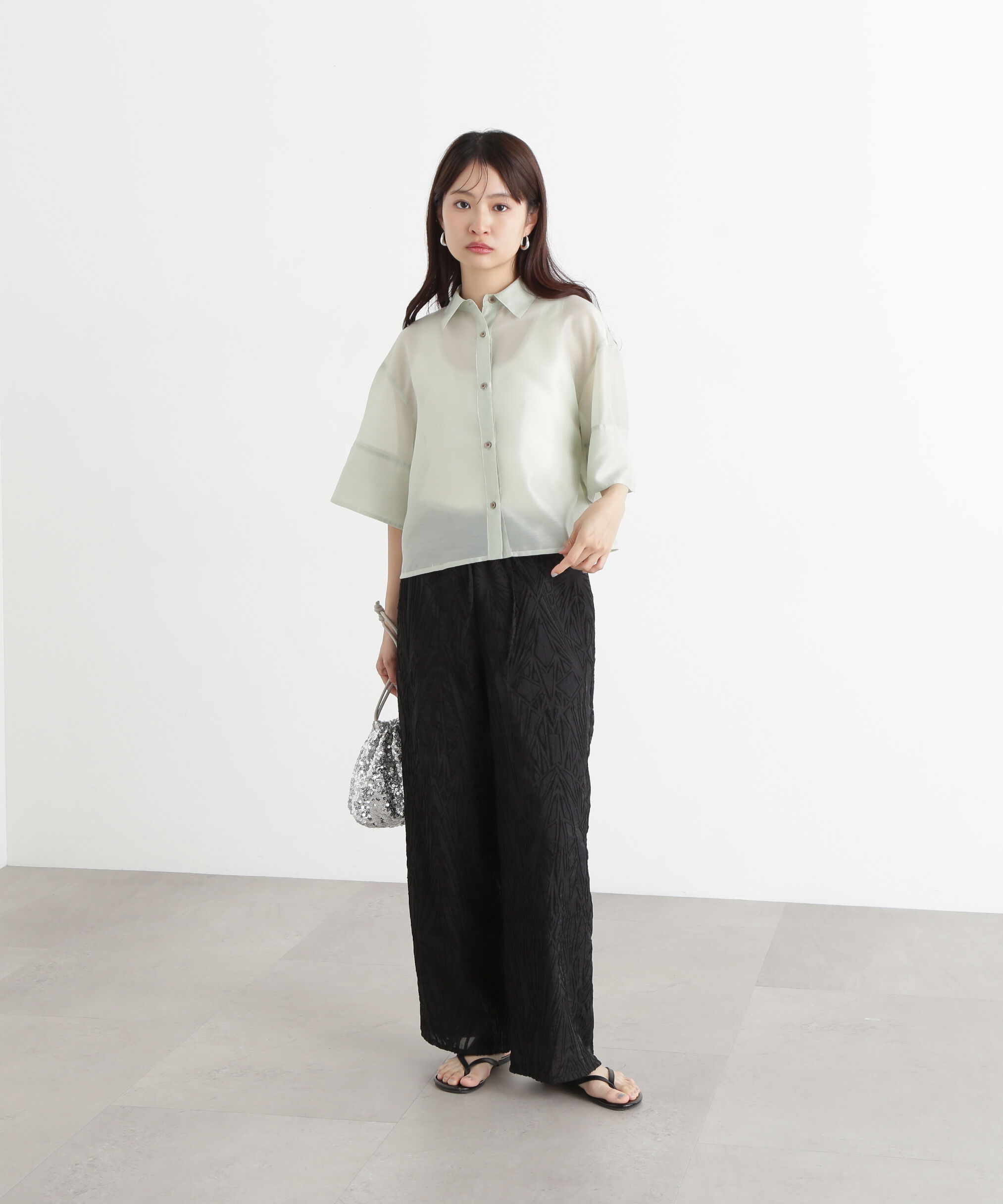  「カットジャガードイージーパンツ」|その他|