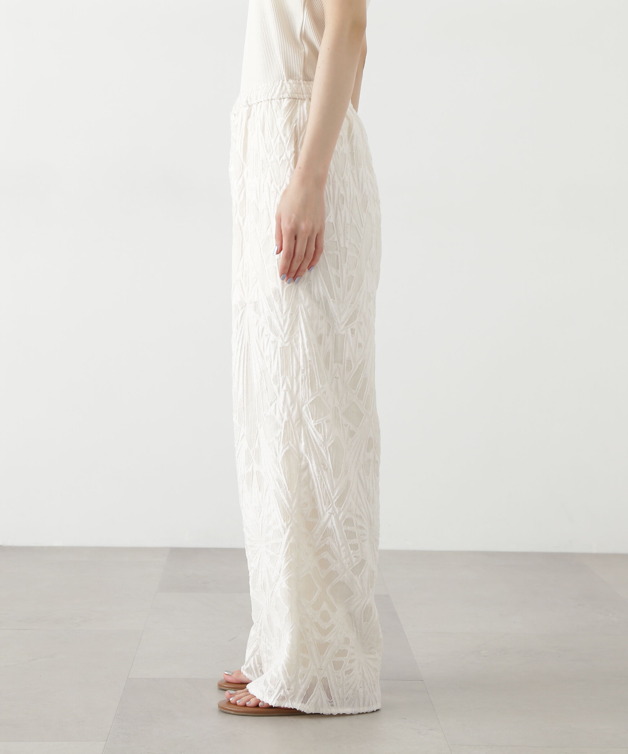  「カットジャガードイージーパンツ」|その他|