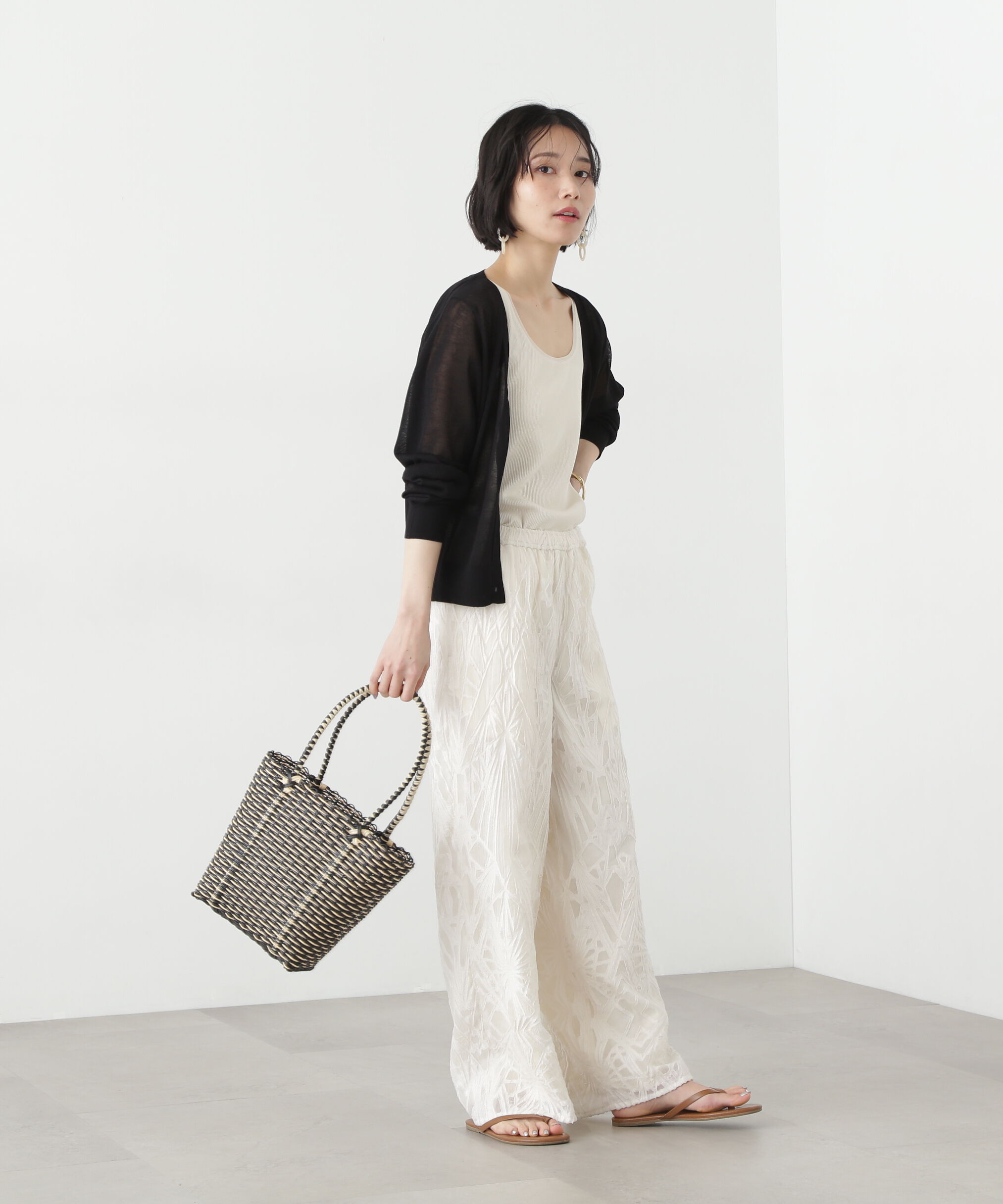  「カットジャガードイージーパンツ」|その他|