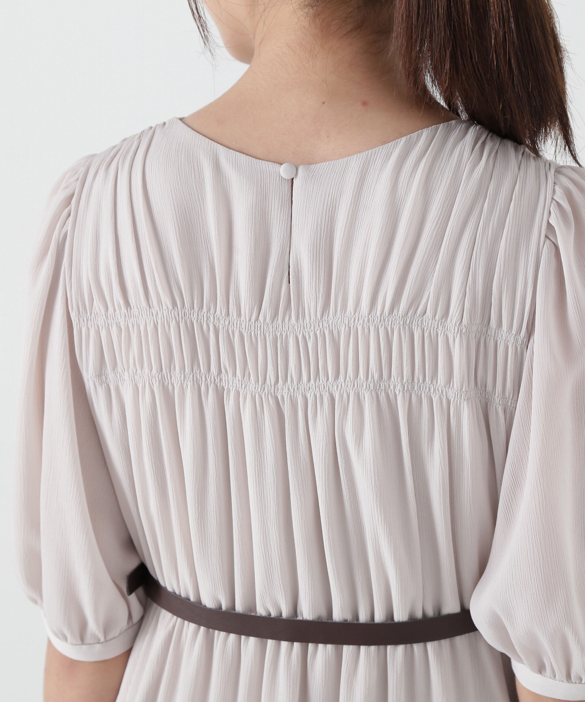 PROPORTION BODY DRESSING「ベルト付きギャザーワンピース」|ワンピース|