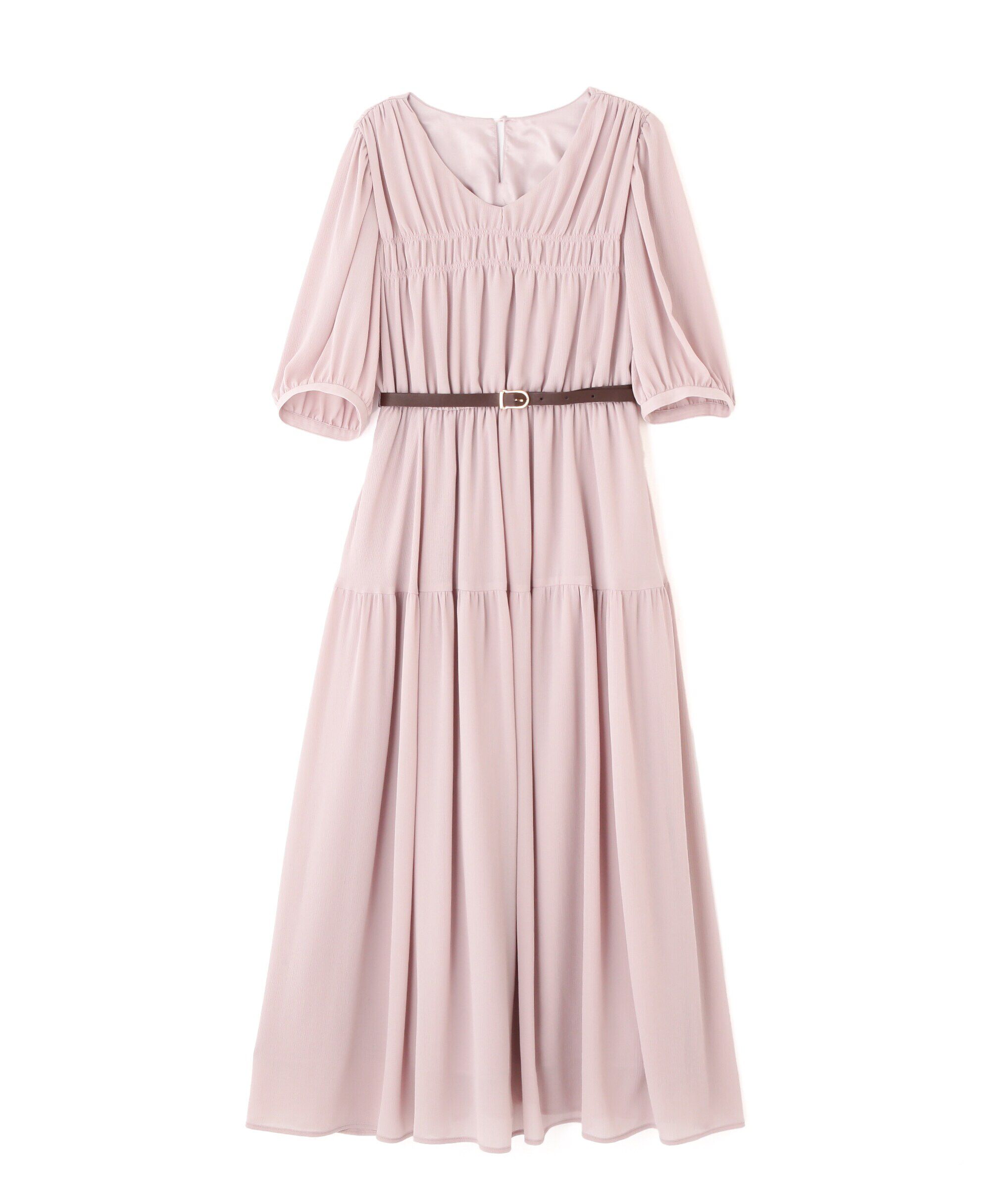 PROPORTION BODY DRESSING「ベルト付きギャザーワンピース」|ワンピース|