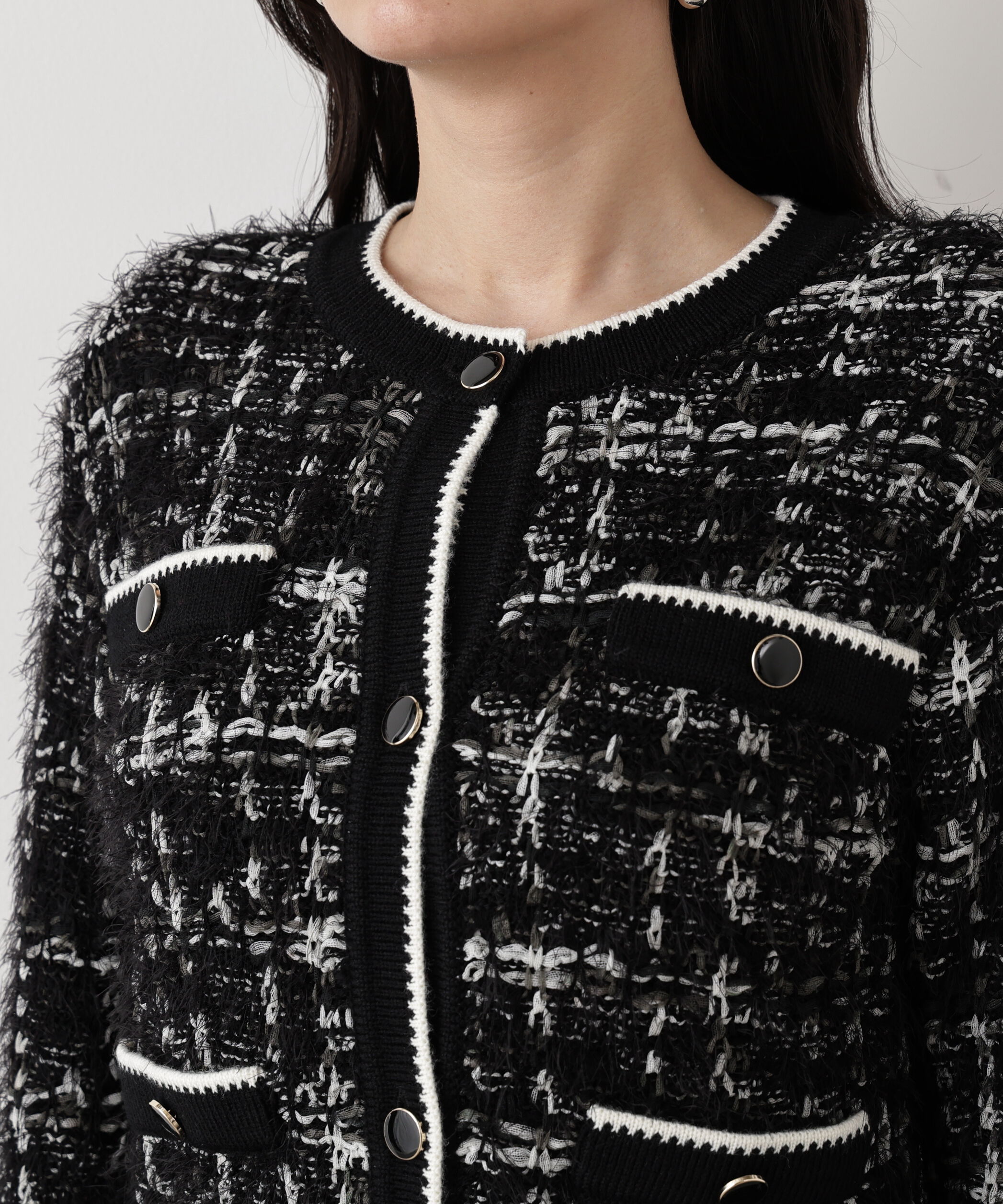  「◆フェザーヤーンツイードニットジャケット」|その他|