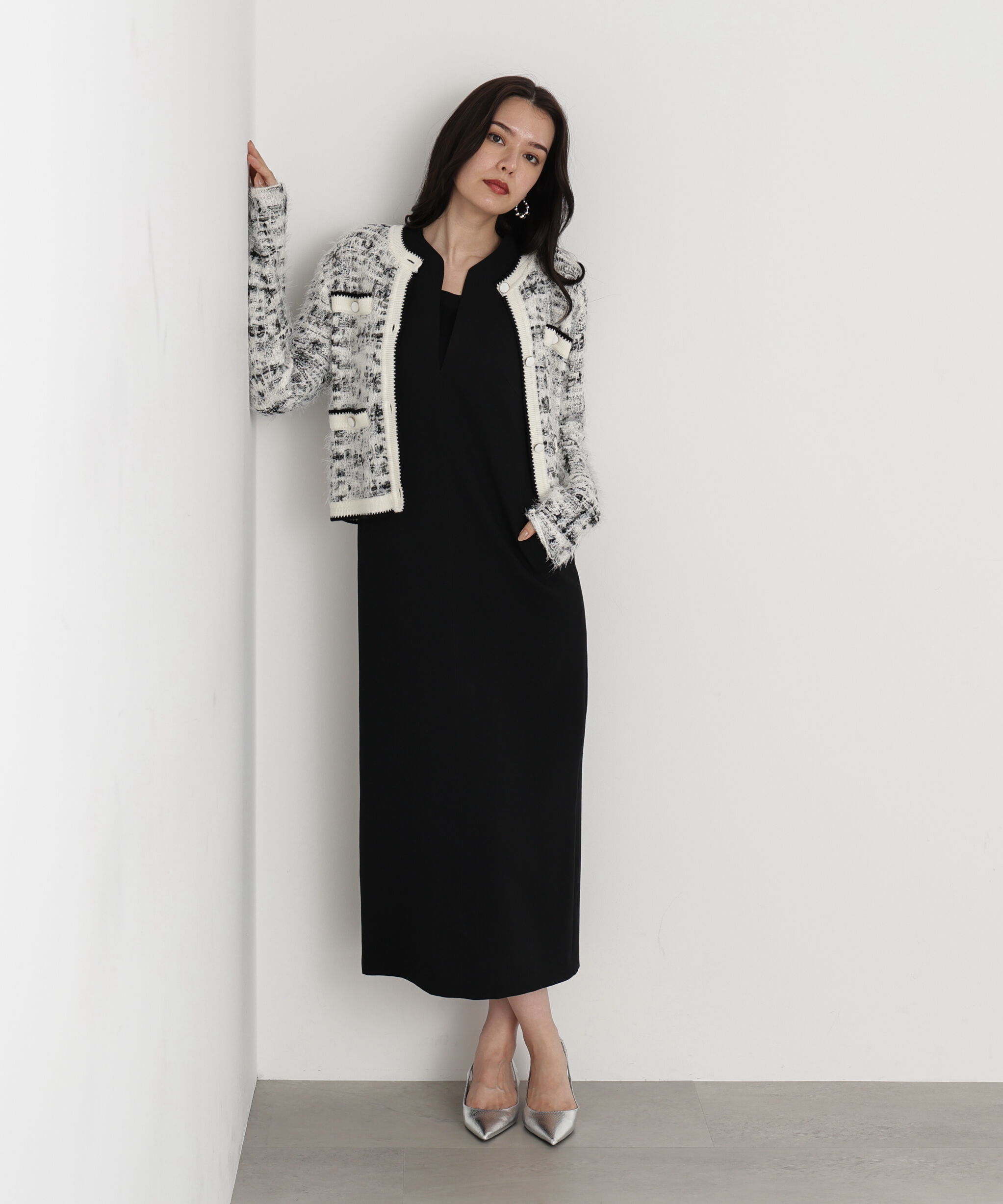  「◆フェザーヤーンツイードニットジャケット」|その他|