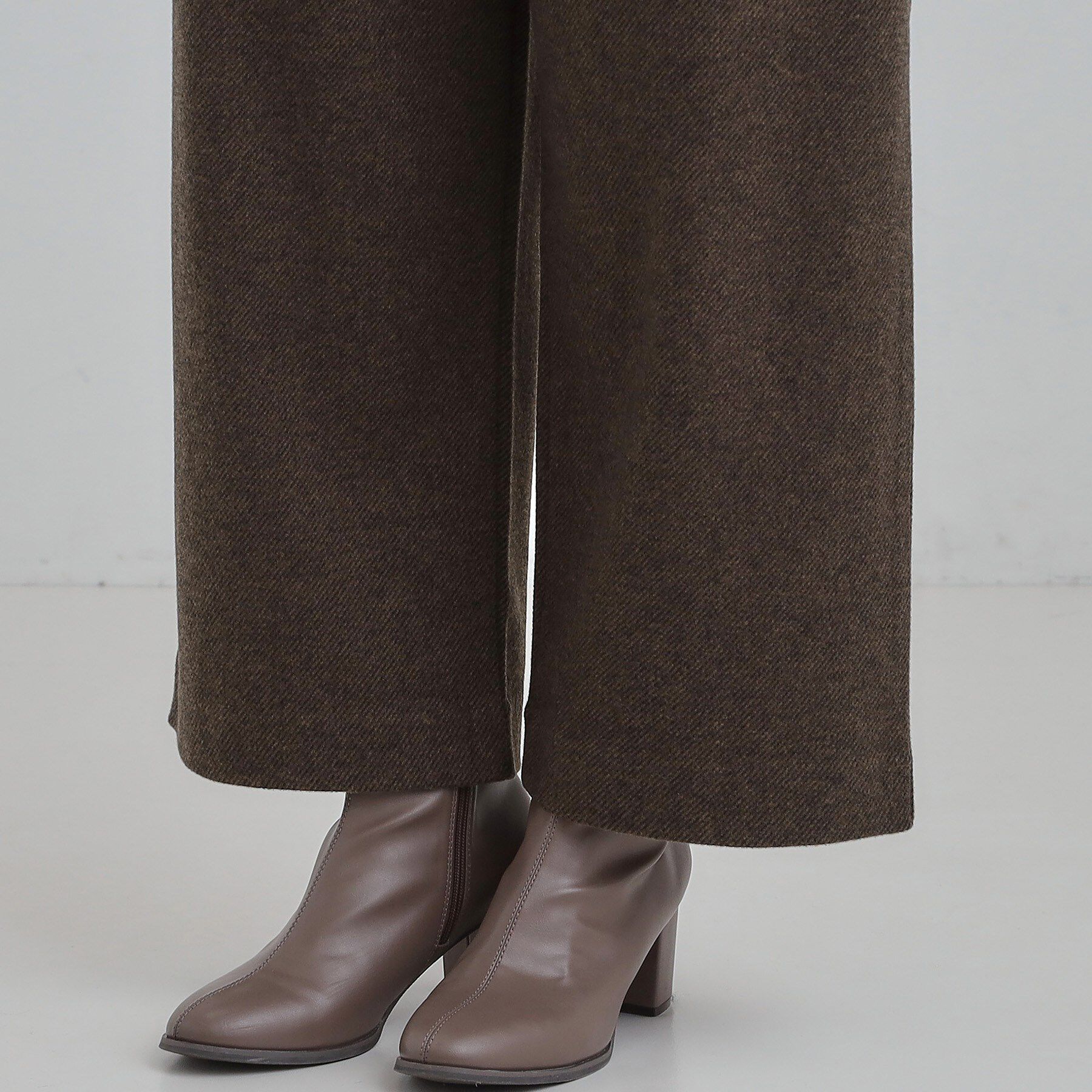 SHOO･LA･RUE「【洗濯機可/S-LL/あったか】ラフ過ぎない 大人のイージーワイドパンツ」|その他|