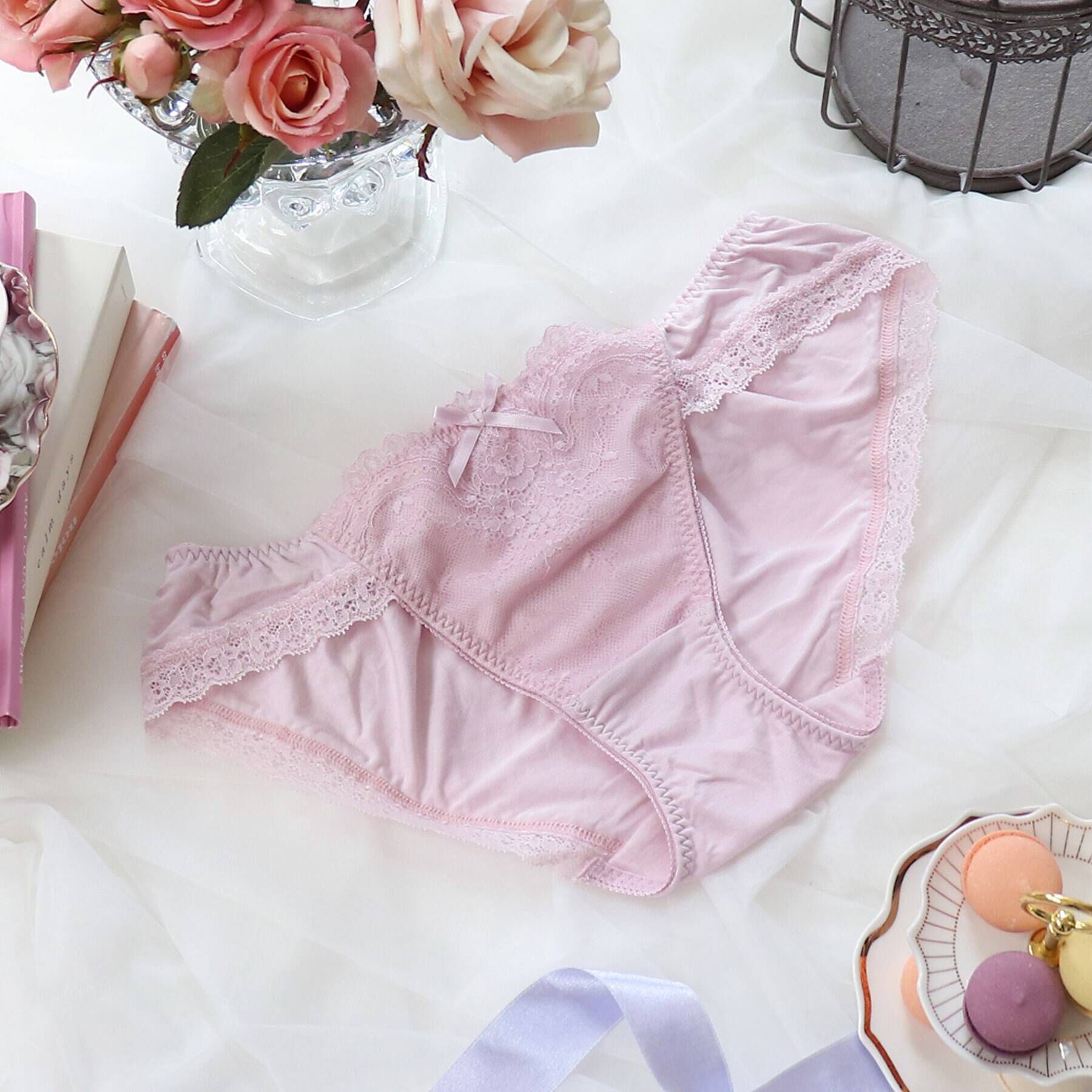 Risa Magli「アマイア ノーマルショーツ」|インナー|ピンク(070)