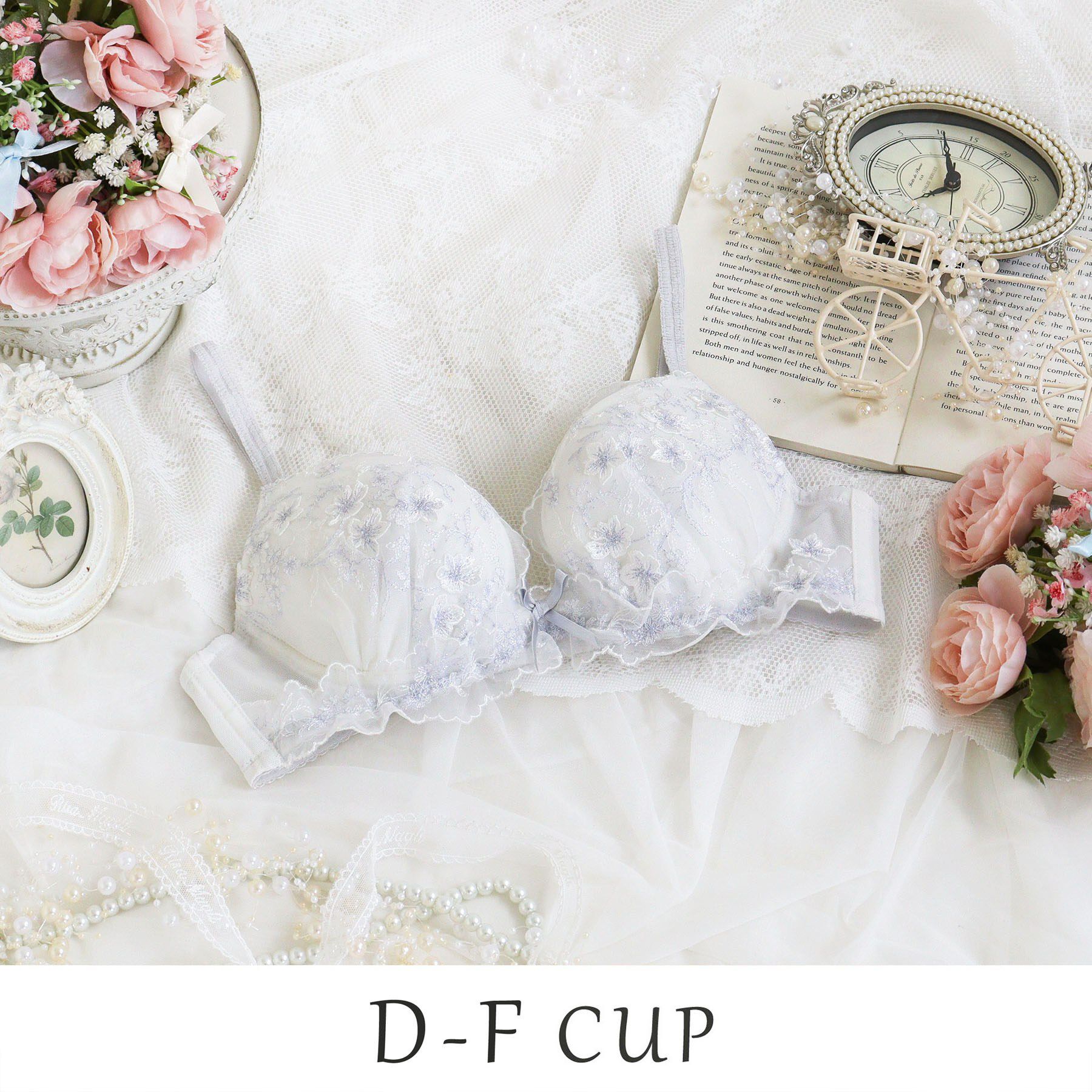 Risa Magli「フリート ブラジャー (D-F) ＜リサマリミラクル谷間ブラ＞」|インナー|ホワイト(001)