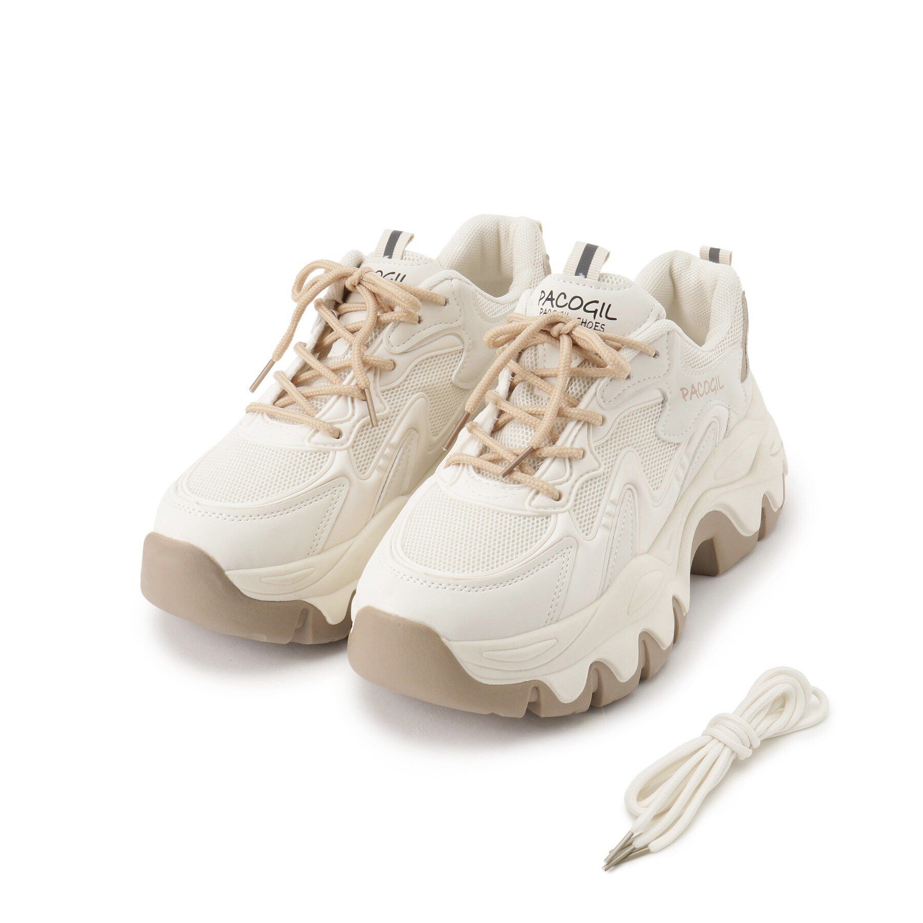 csT&P「厚底カラーソールレースアップ スニーカー」|スニーカー|