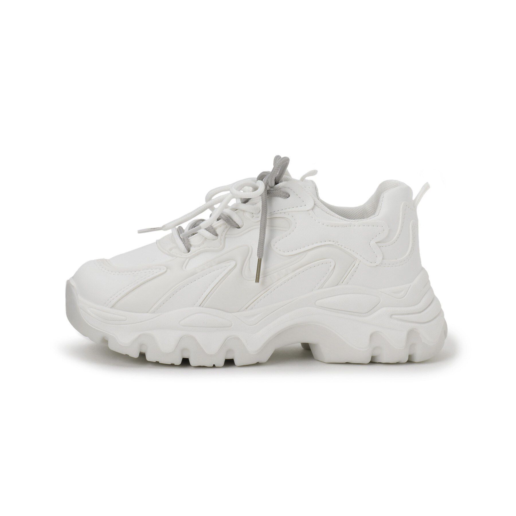 csT&P「厚底カラーソールレースアップ スニーカー」|スニーカー|