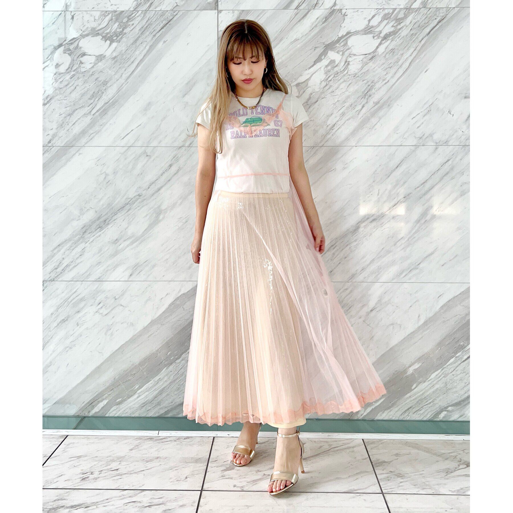 ESPERANZA「カウンター付きアンクルストラップサンダル 24SS」|サンダル|