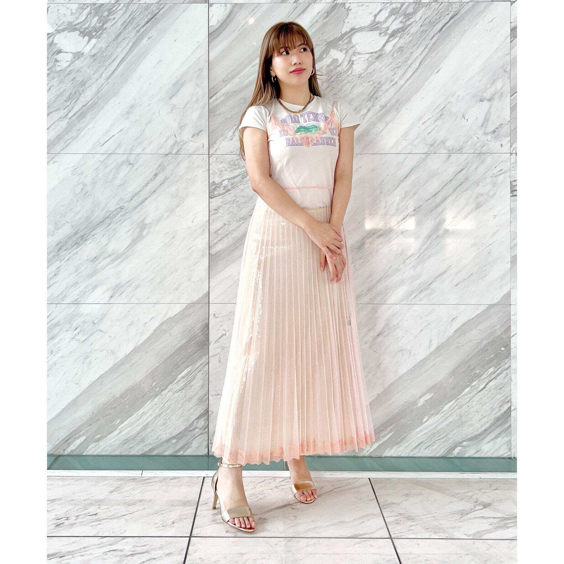 ESPERANZA「カウンター付きアンクルストラップサンダル 24SS」|サンダル|