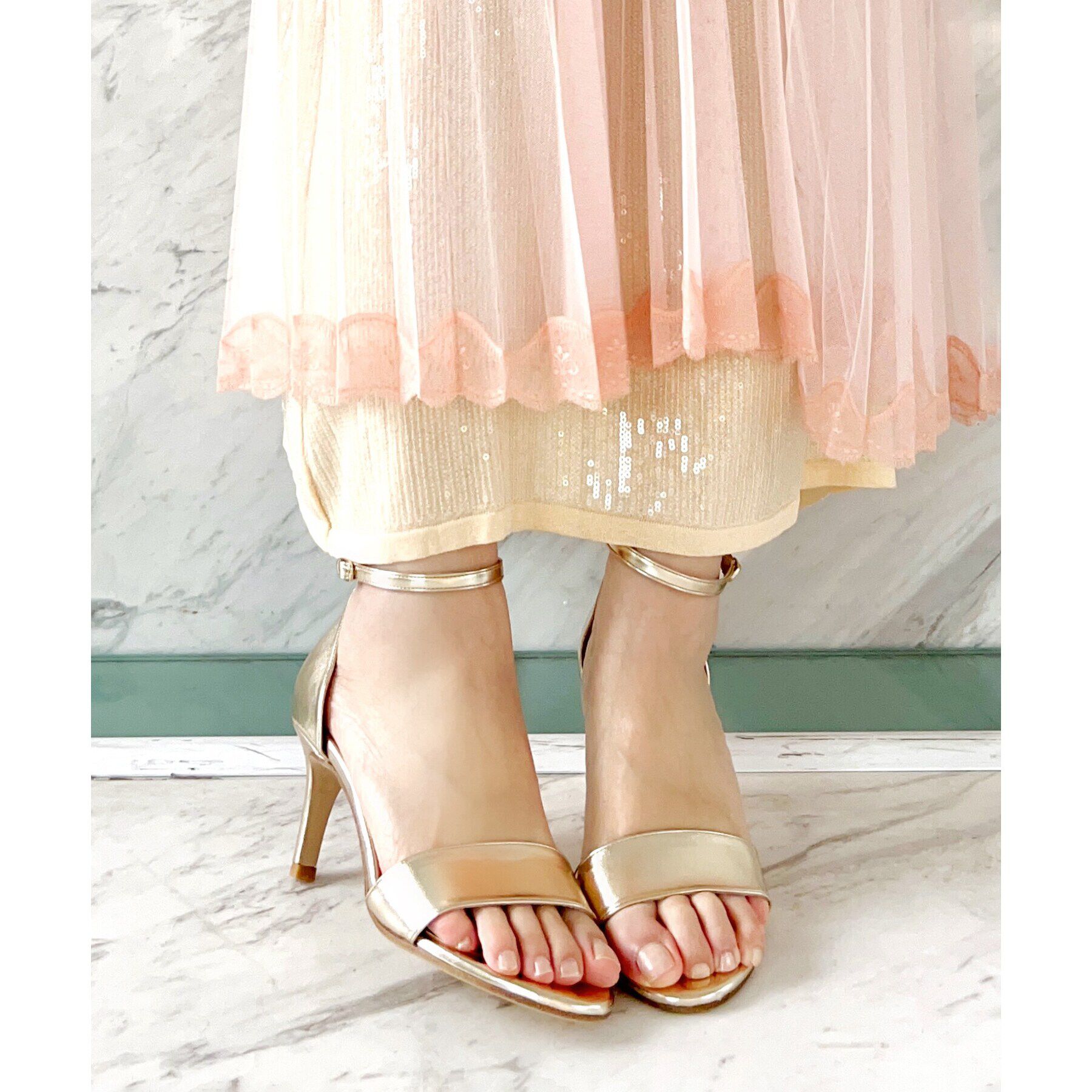 ESPERANZA「カウンター付きアンクルストラップサンダル 24SS」|サンダル|