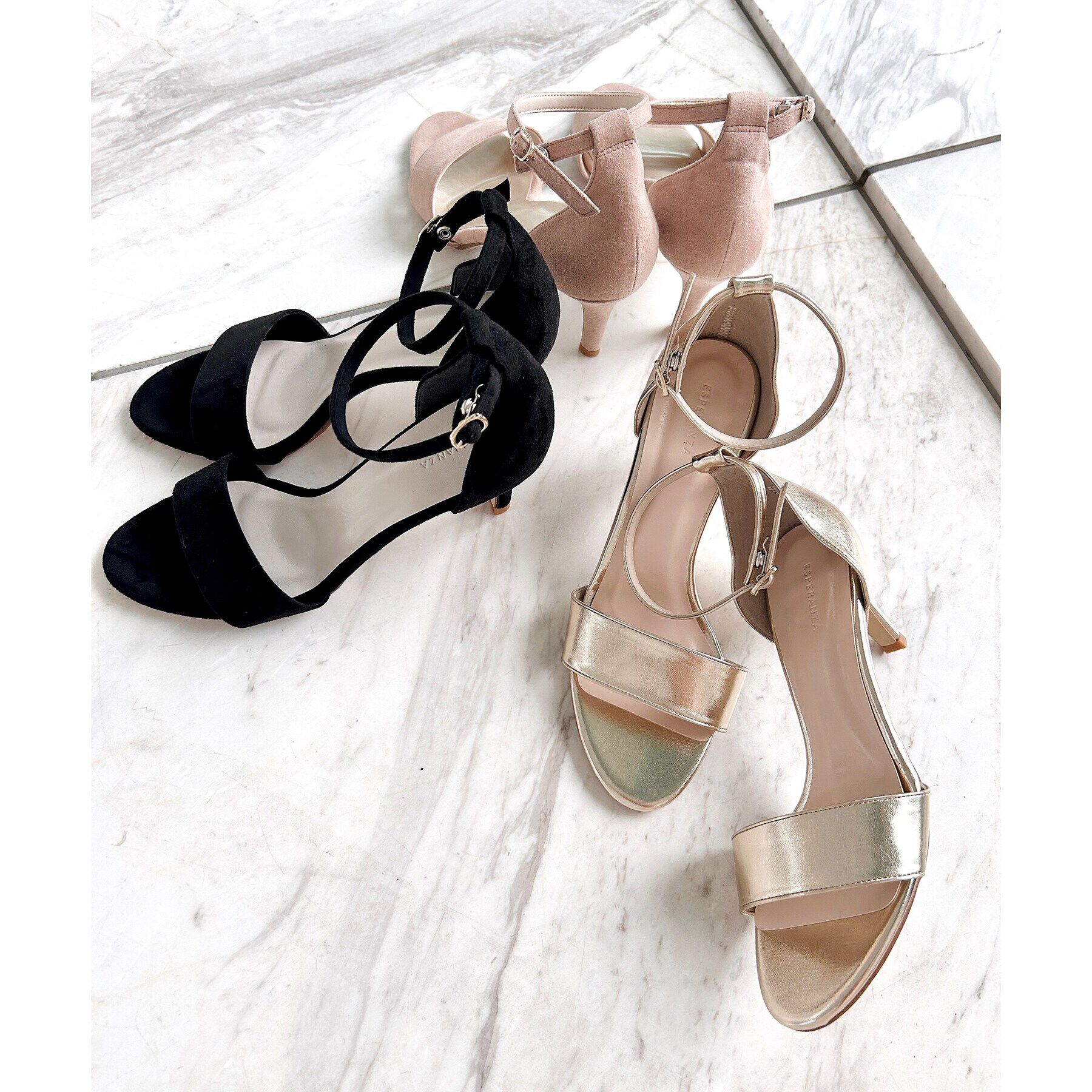 ESPERANZA「カウンター付きアンクルストラップサンダル 24SS」|サンダル|