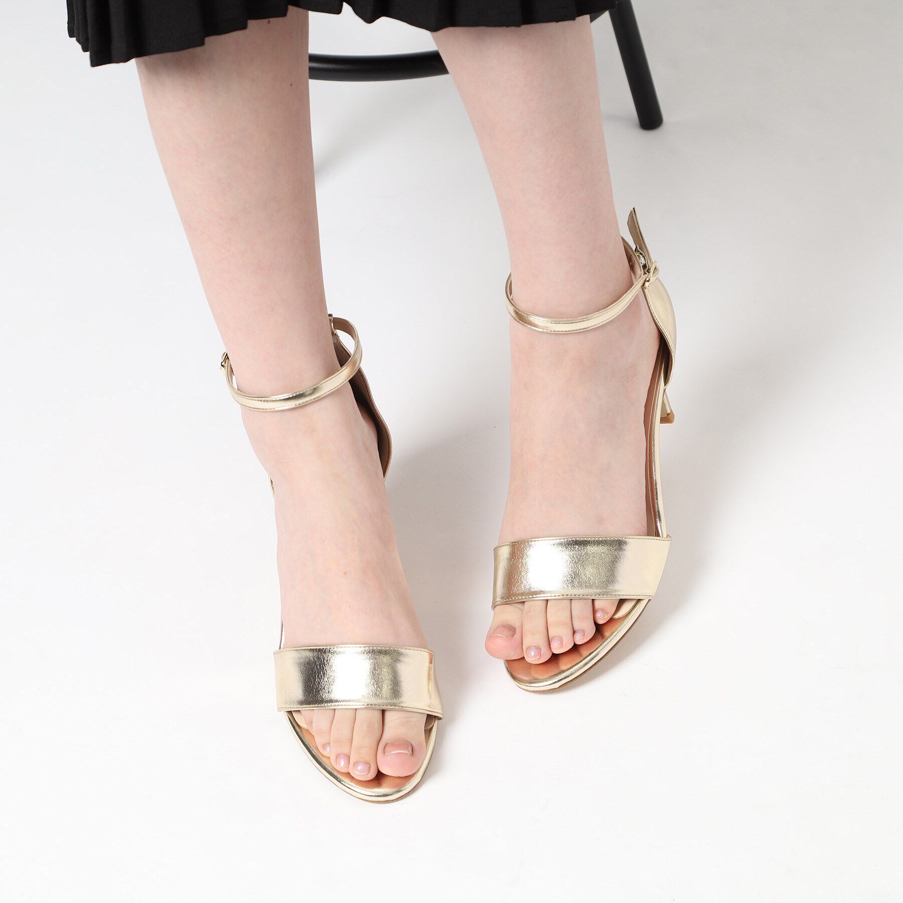 ESPERANZA「カウンター付きアンクルストラップサンダル 24SS」|サンダル|