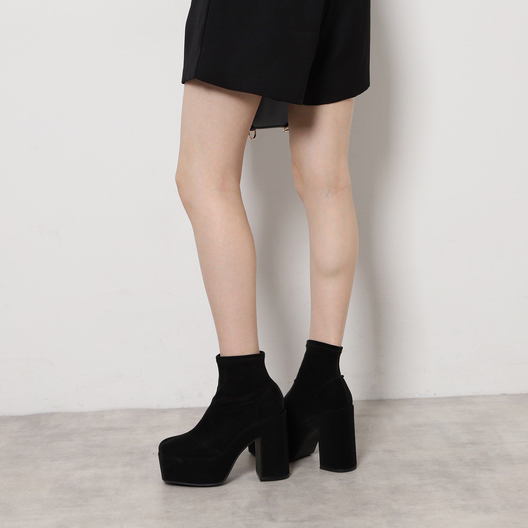 ESPERANZA「【ラク盛り／ショートブーツ】リピーター続出／脚長美脚 厚底ショートブーツ 26SS」|ショートブーツ|