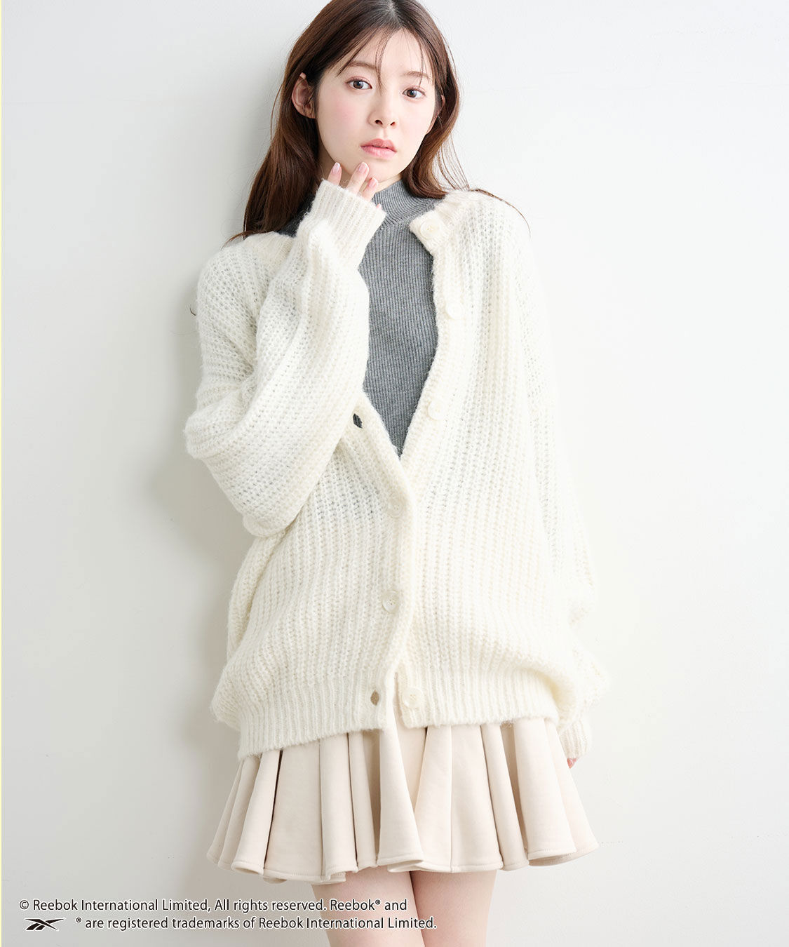 COCO DEAL「《COCO DEAL/Reebok》裏毛サーキュラーミニスカート」|スカート|