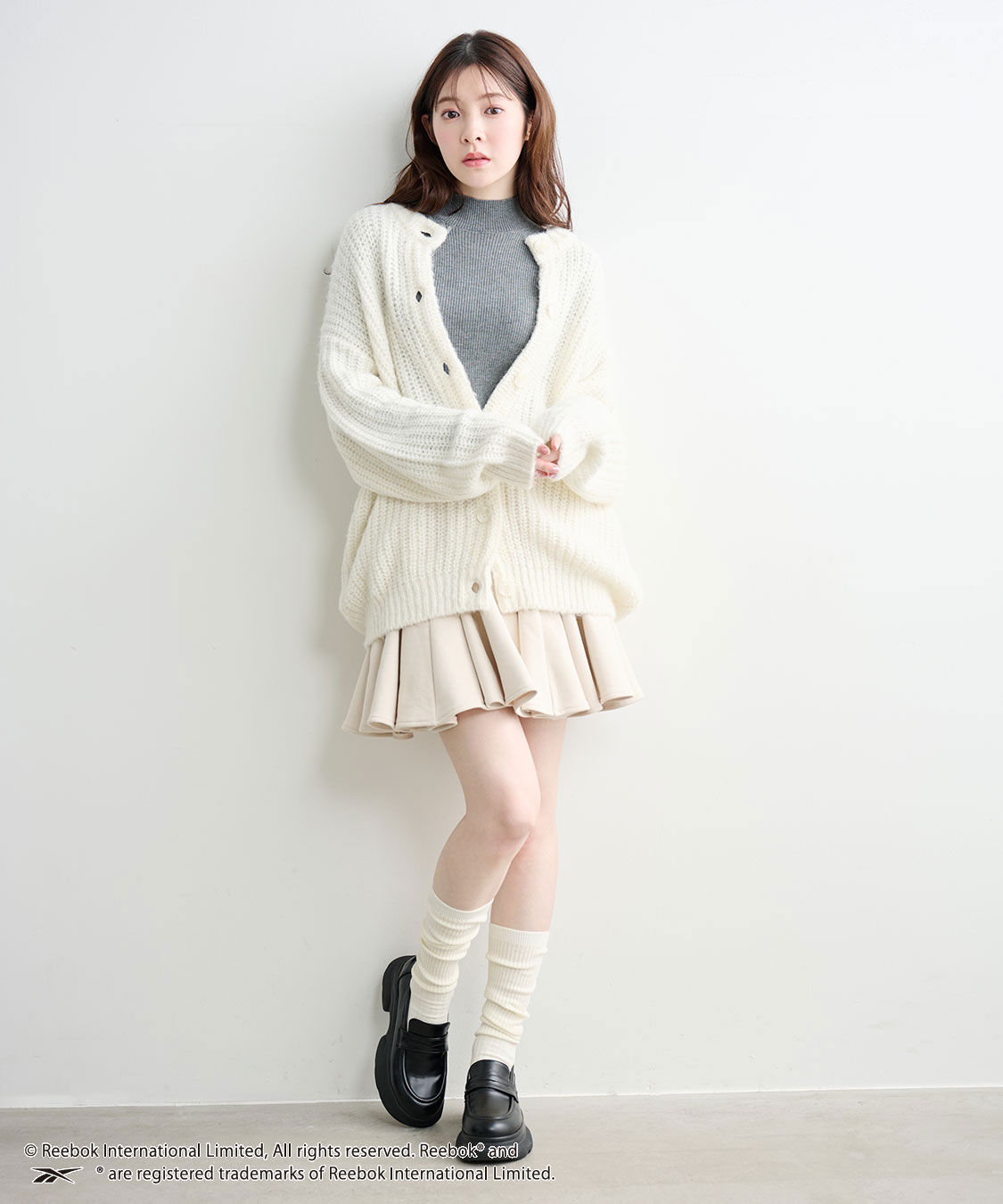 COCO DEAL「《COCO DEAL/Reebok》裏毛サーキュラーミニスカート」|スカート|