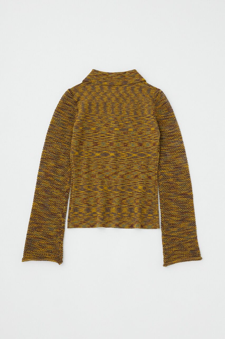 MOUSSY「MULTI BORDER ニットシャツ」|シャツ・ブラウス|