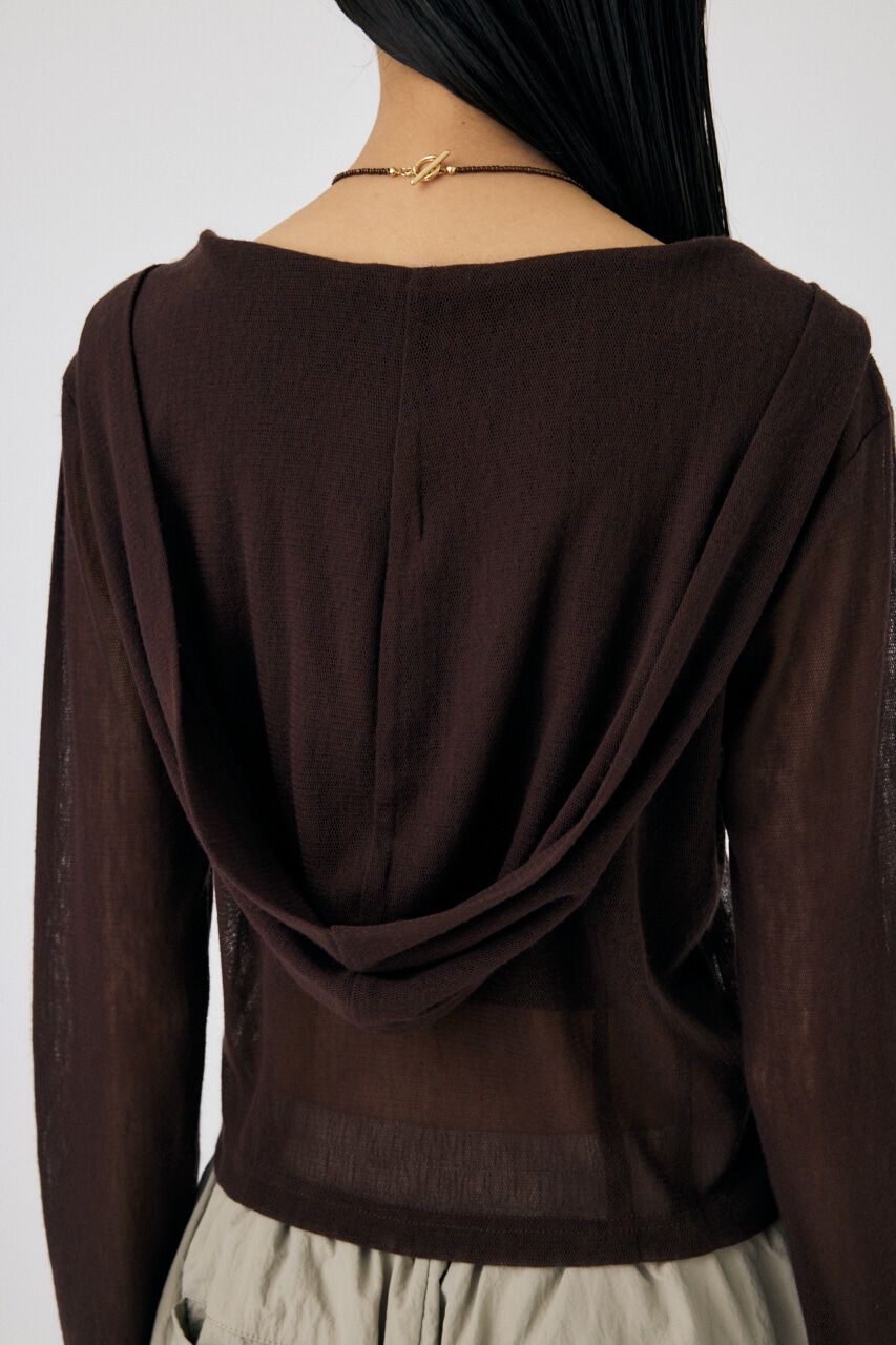 MOUSSY「SHEER CUT フーディ」|パーカー|