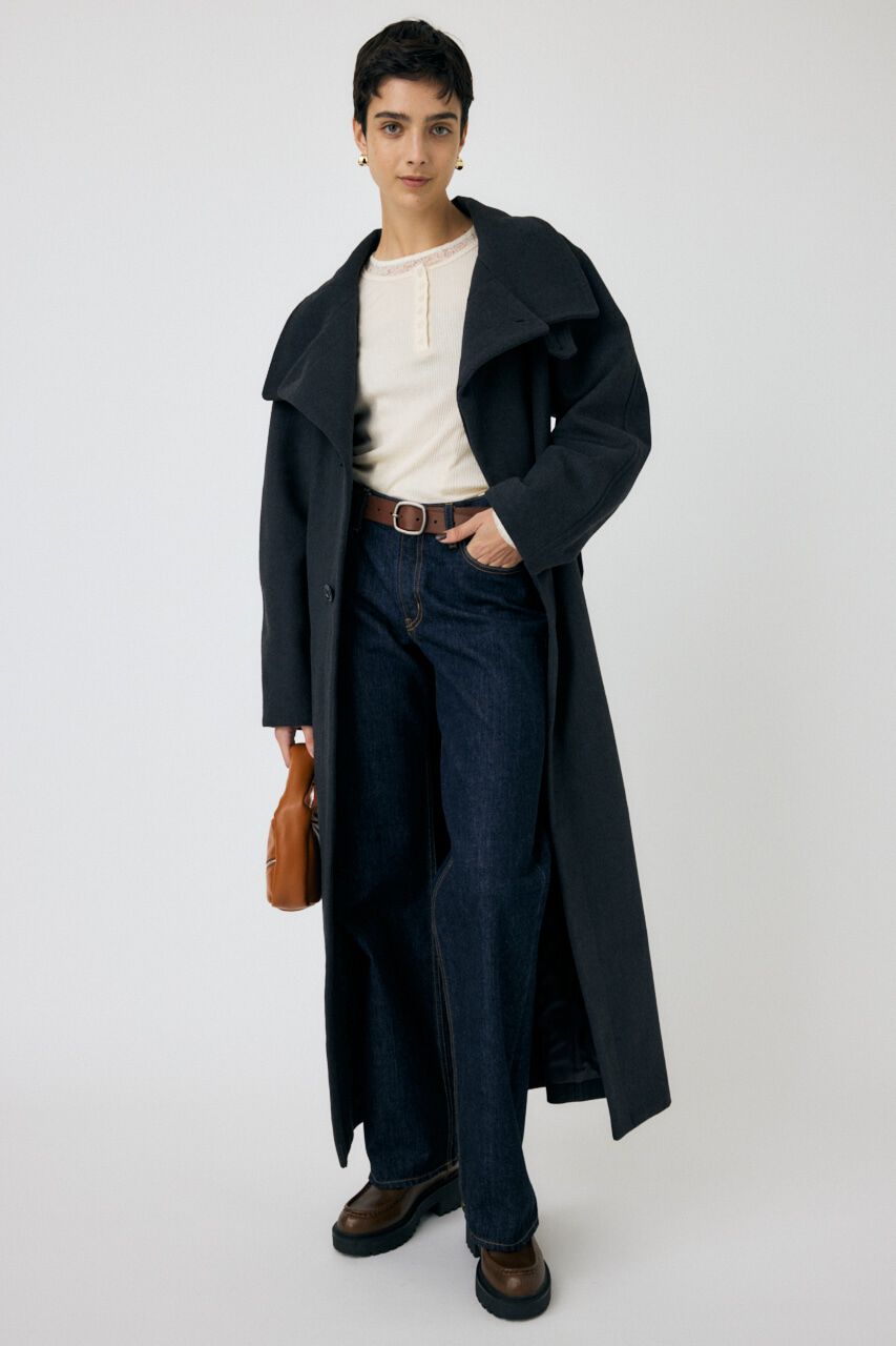 MOUSSY「STANDCOLLAR コクーンコート」|その他|T.GRY