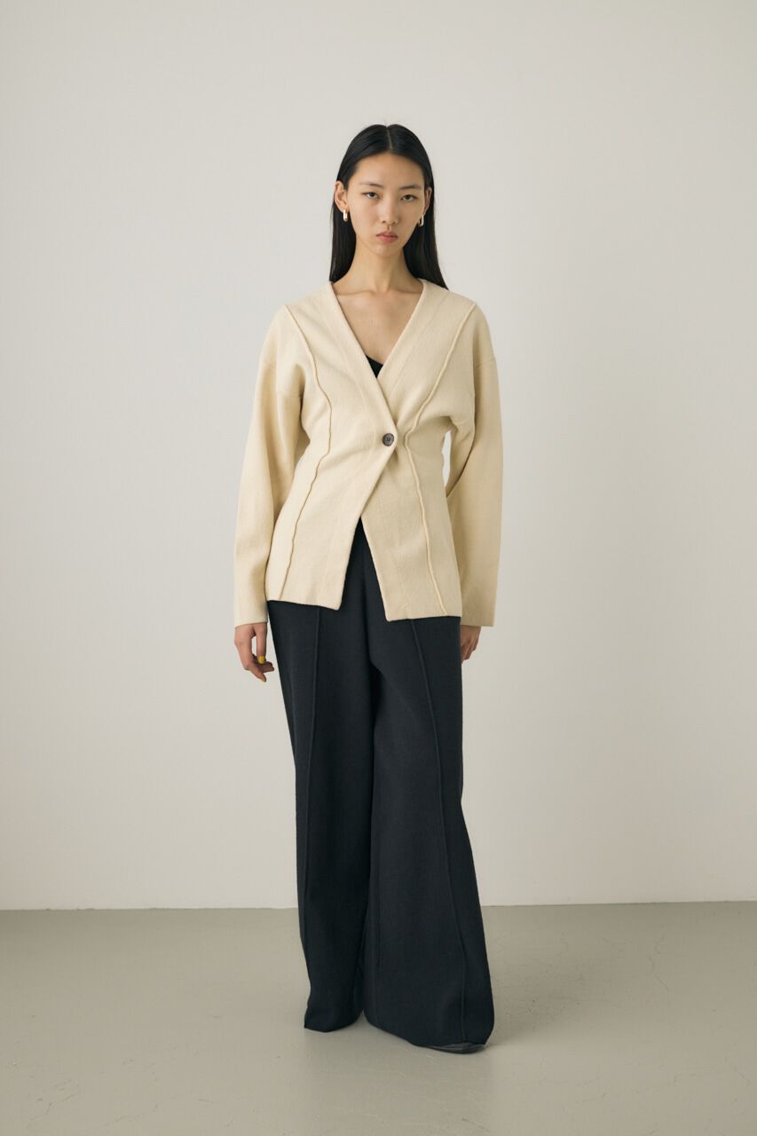 MOUSSY「ニットジャケット　素材の一部にオーガニックコットン使用」|シャツ・ブラウス|