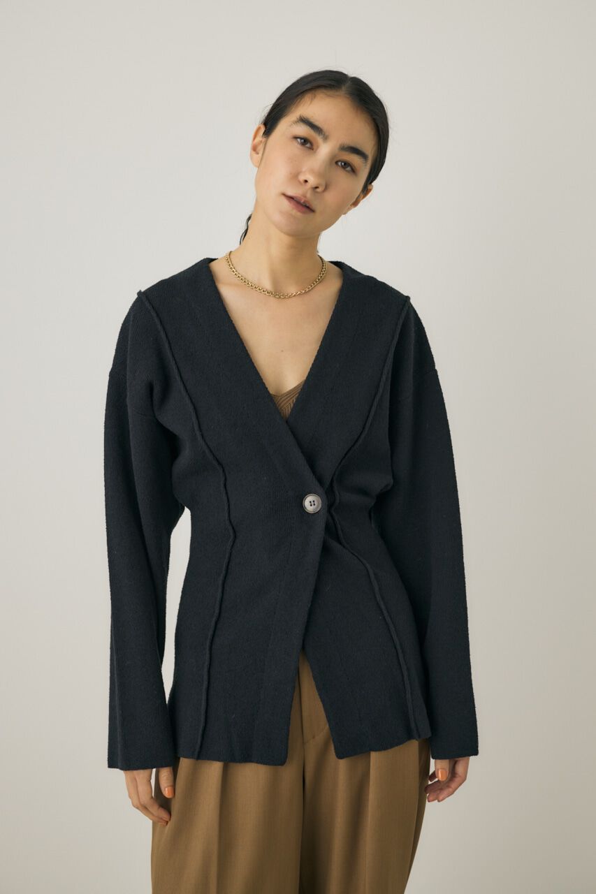 MOUSSY「ニットジャケット　素材の一部にオーガニックコットン使用」|シャツ・ブラウス|