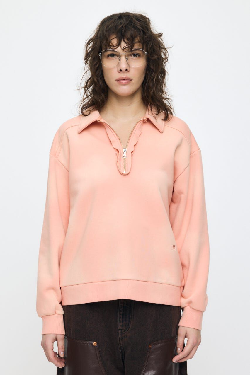 MOUSSY「HALF ZIP SWEAT POLO プルオーバー」|パーカー|