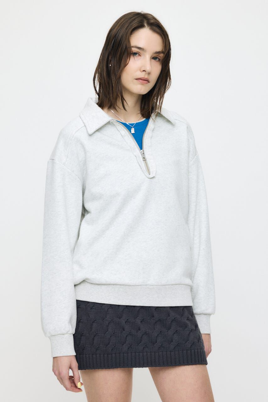 MOUSSY「HALF ZIP SWEAT POLO プルオーバー」|パーカー|