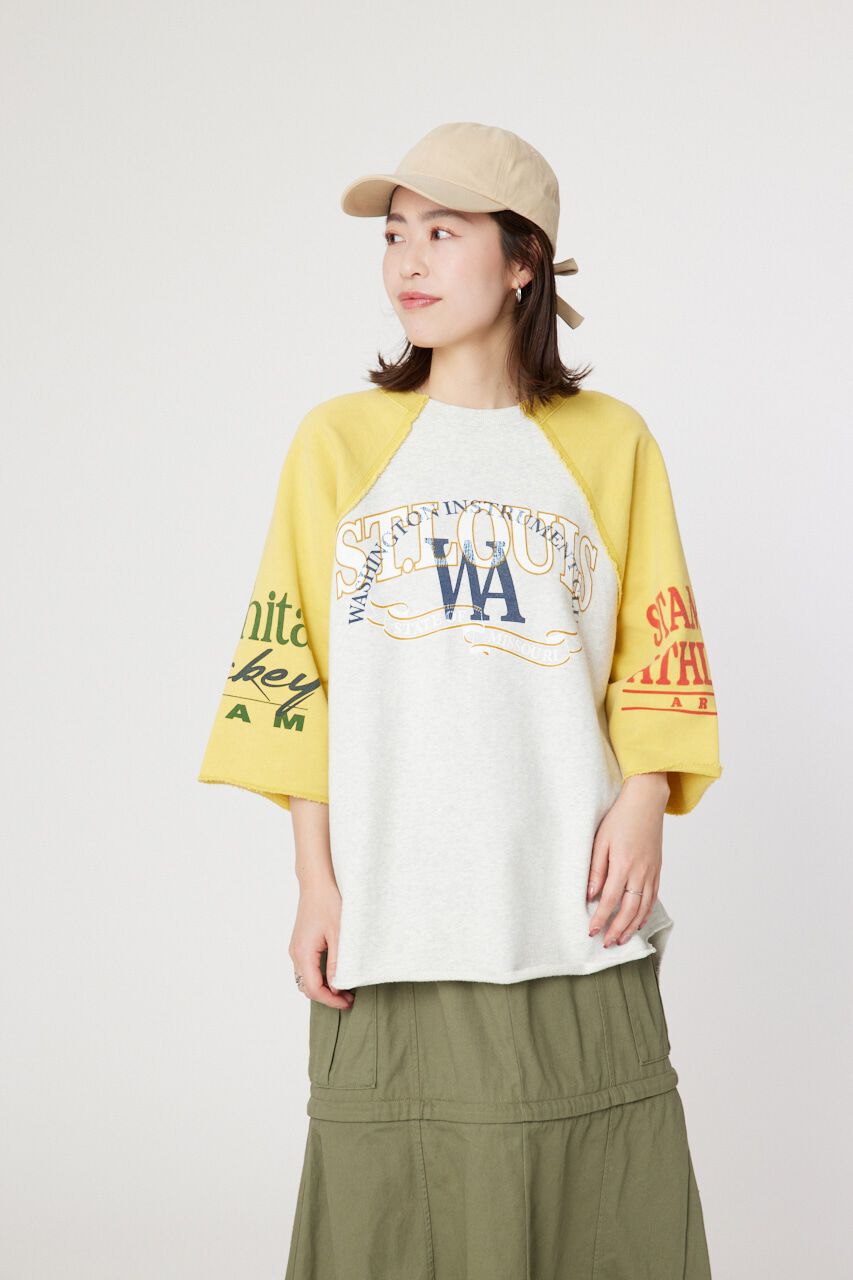 RODEO CROWNS「リメイクラグラントップス」|Tシャツ・カットソー|柄T.GRY5