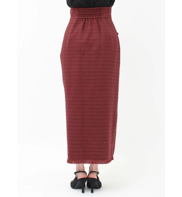 RESEXXY「パールボタンツイードラップスカート」|スカート|