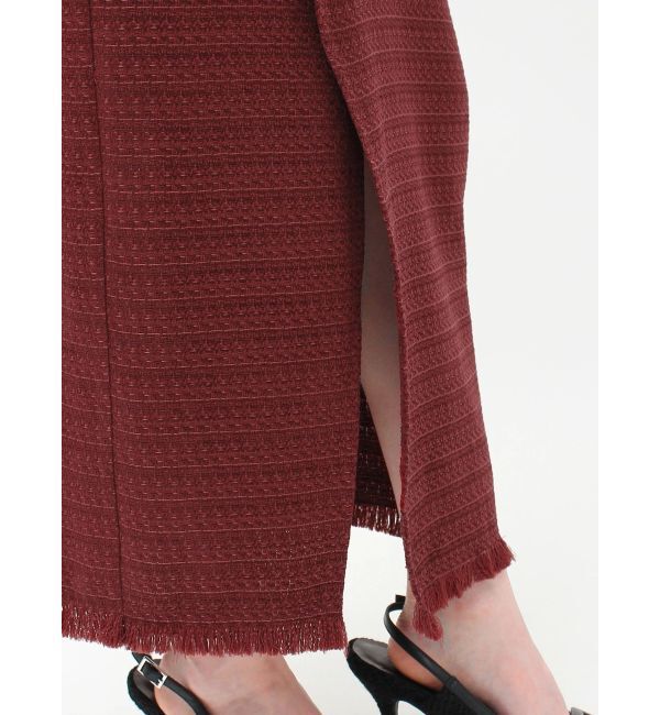 RESEXXY「パールボタンツイードラップスカート」|スカート|